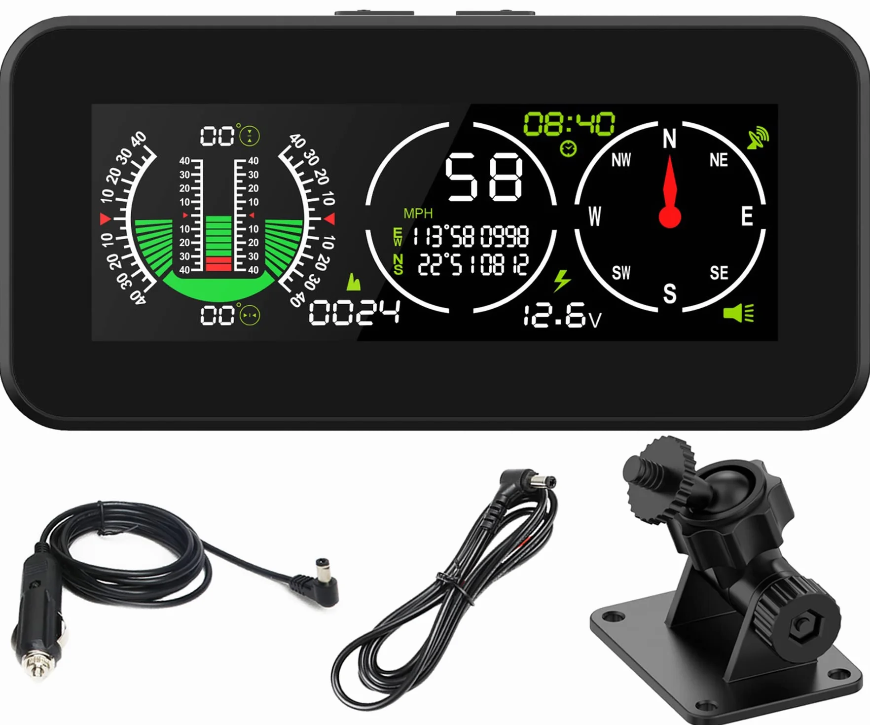 MR CARTOOL M60 Digitale Inclinometro GPS HUD Tachimetro Bussola per Auto SUV Fuoristrada