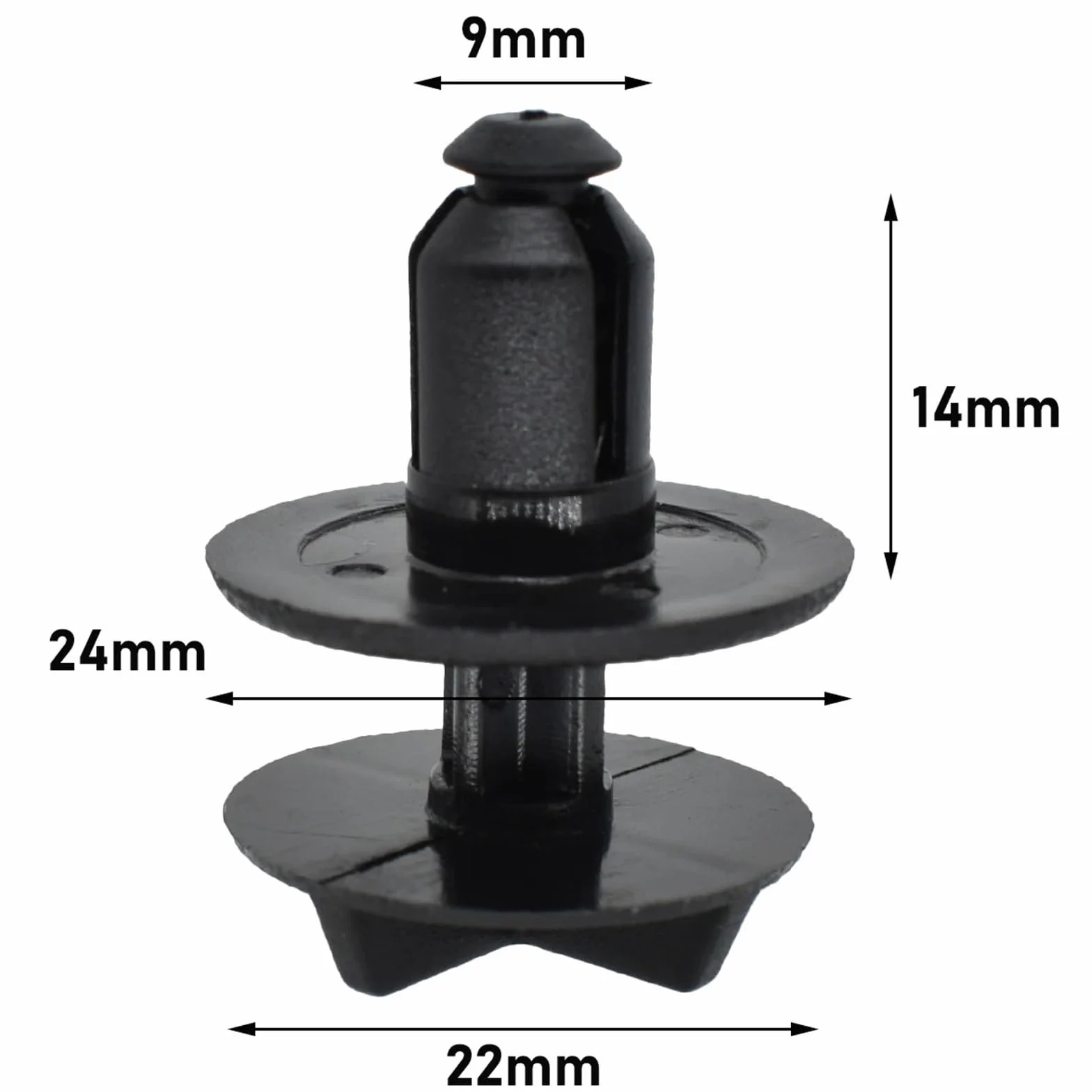20x Clip di fissaggio for coperchio della batteria in nylon, cappuccio, pannello di rivestimento, compatibile for Land Rover Range Rover Discovery Sport Evoque Rivetto a pressione OE # LR024316
