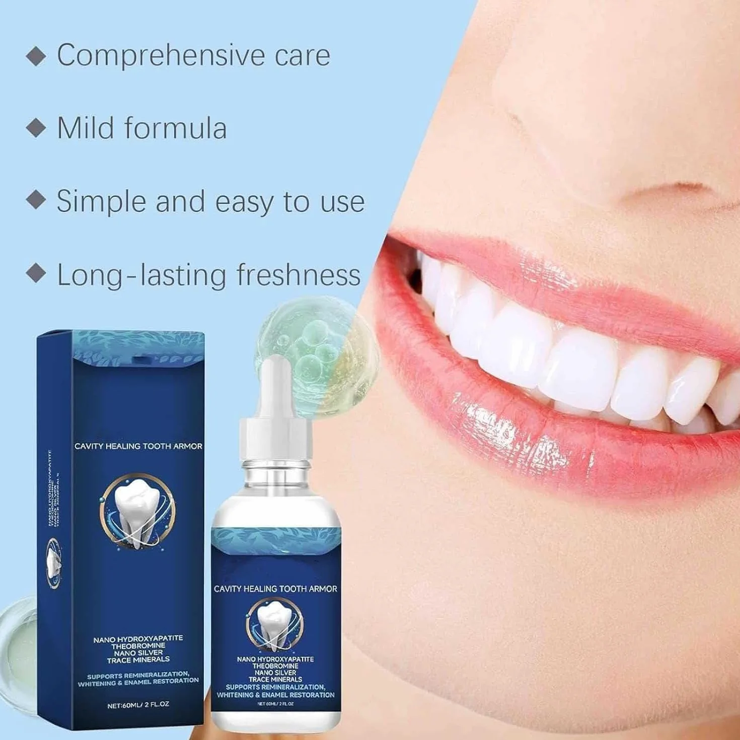 Dentite Cavity Healing Tooth Armor Liquid Repair Kit, Enamel Repair & Teeth Remineralization