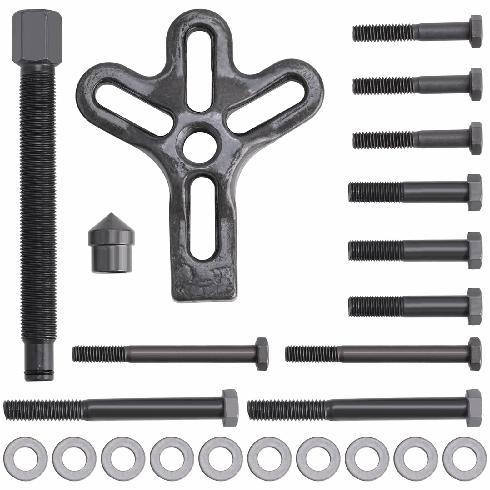FreeTec Estrattore per Volante Universale 75-105mm 2/3 Bracci Smontaggio Volano Magnetico Moto Auto