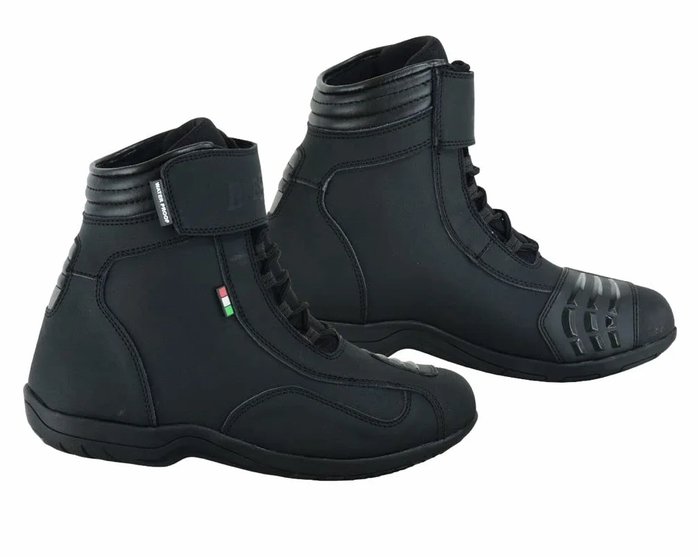 BI ESSE Scarpe Scarpette Moto Scooter Città Viaggio in Pelle Con Lacci