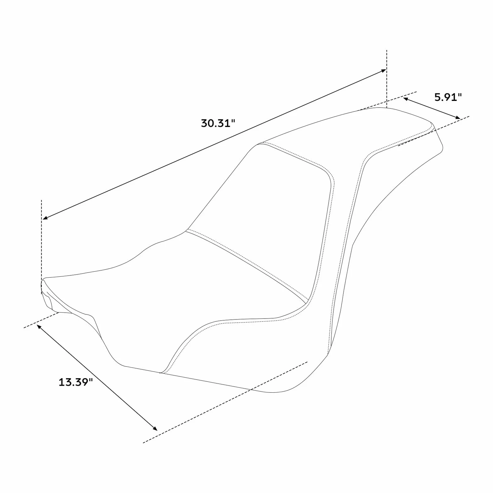 TCMT Sedile passeggero conducente monopezzo adatto per Harley Softail Street Bob FXBB FXBBS 2018-2023 Softail Standard FXST 2020-2023