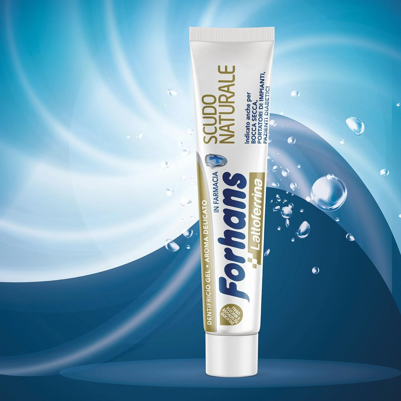 Forhans Dentifricio Gel Scudo Naturale Lattoferrina Antibatterico Cavo Orale 75 ml