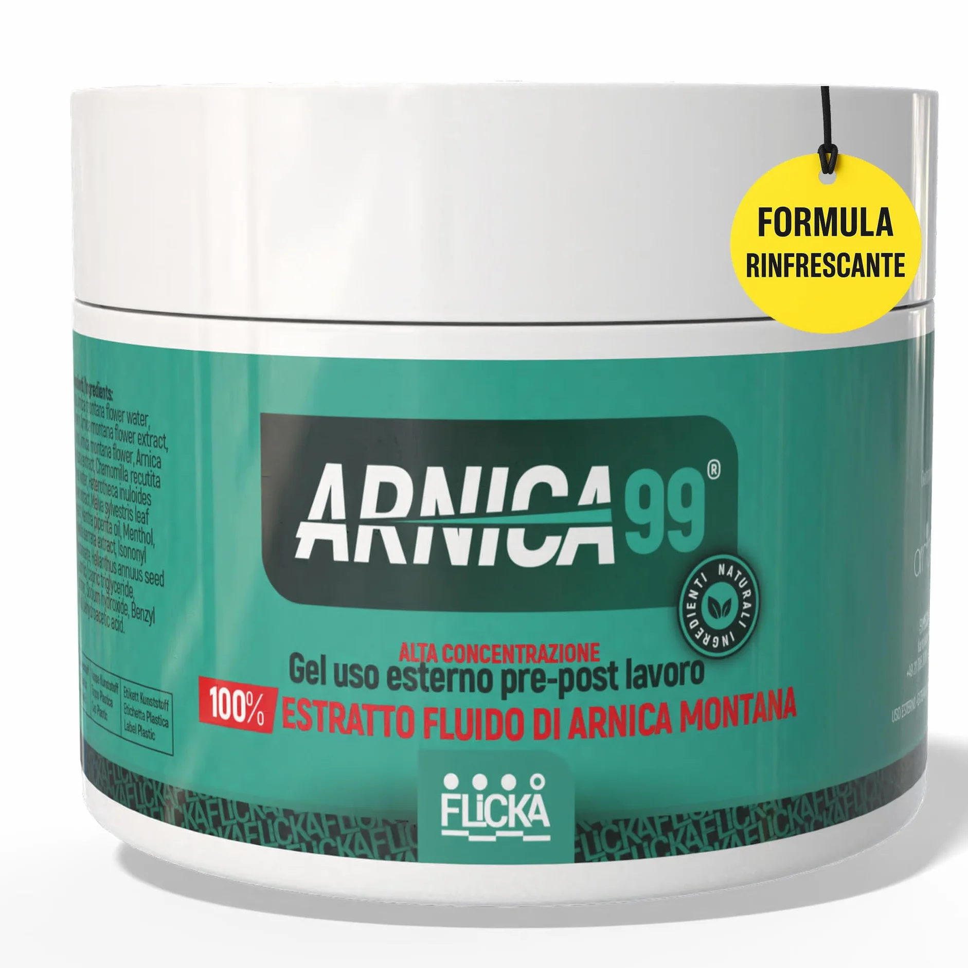 Arnica Per Cavalli Uso Umano crema riscaldante muscoli sportiva antinfiammatoria 500 ML