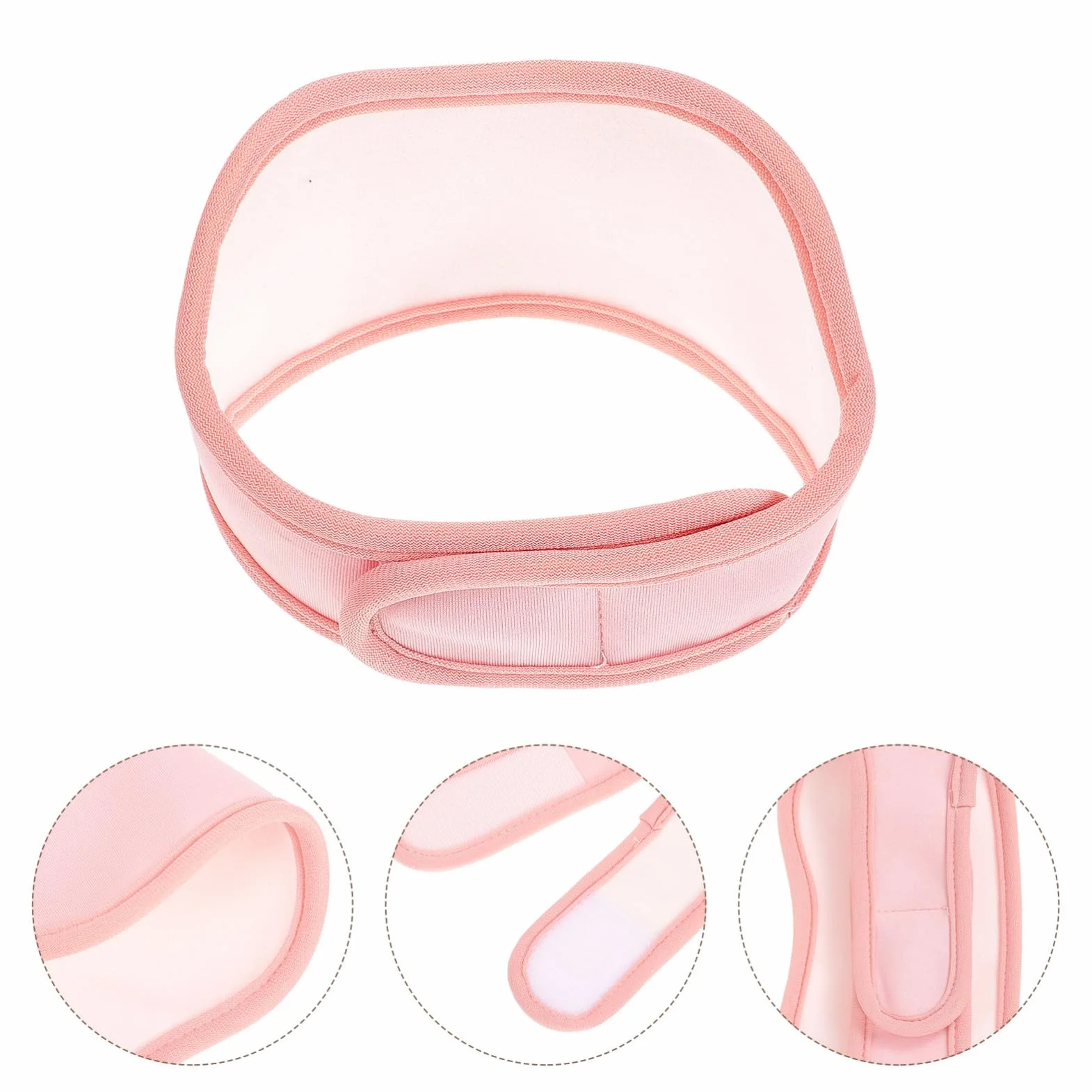 Fascia per Impacchi di Ricino Riutilizzabile per Massaggio Cervicale Morbido Rosa