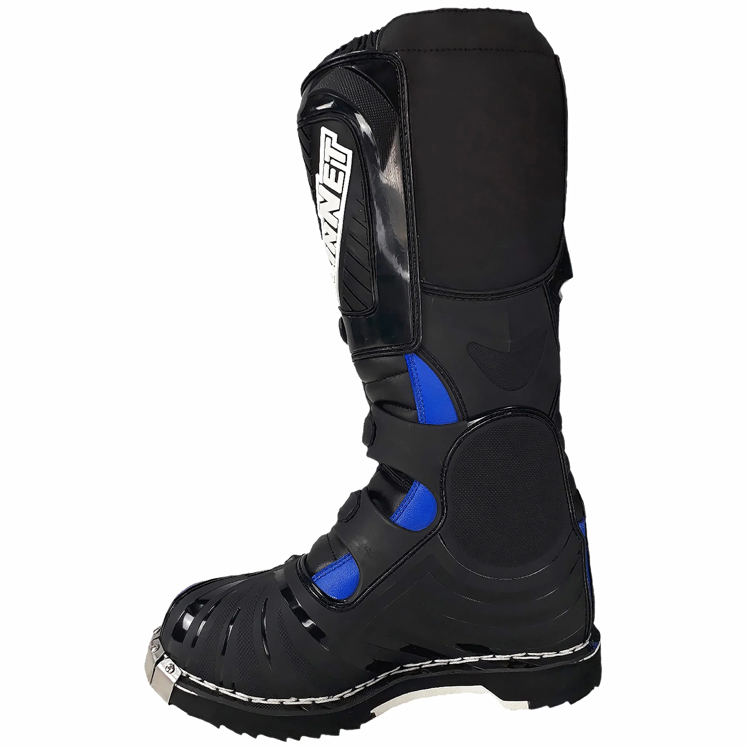 Stivali per moto da cross enduro fuoristrada quad (43 EU, Blu)