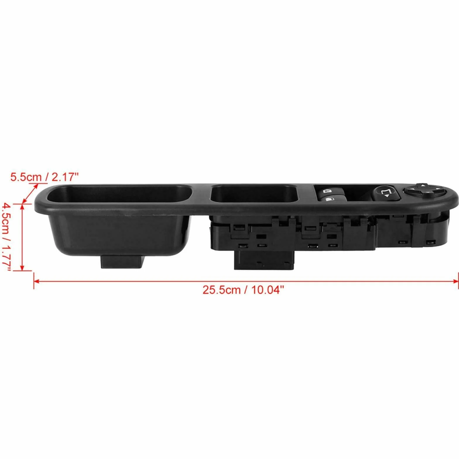 Geloo 6554.QC Alzacristallo Anteriore Sinistro Drive Interruttore Finestre Elettriche Alzacristalli Power Master per Peugeot 207 2007-2014 per Citro enC3 per Picasso