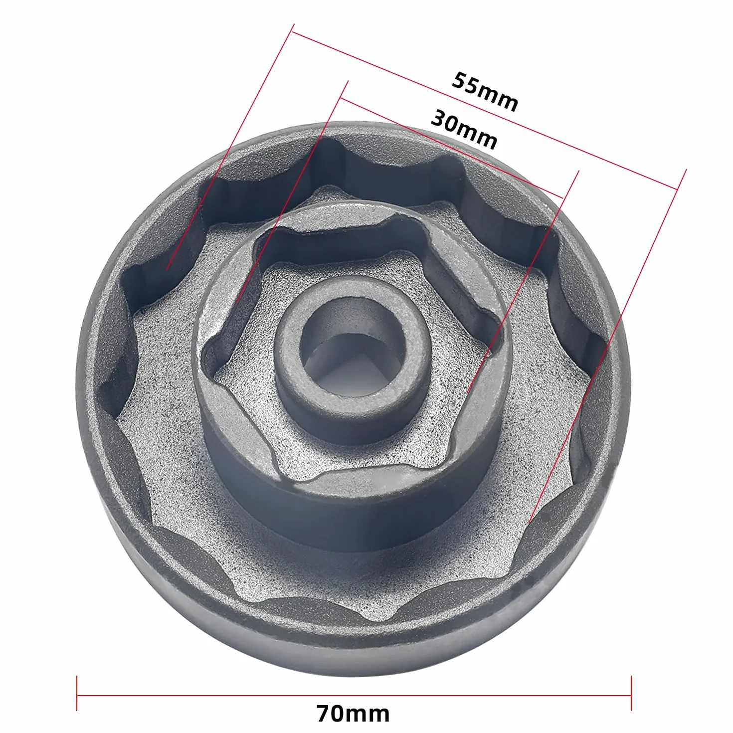 DPTOOL Strumento per la rimozione del dado dell'asse ruota 30mm 55mm per Ducati Panigale Diavel