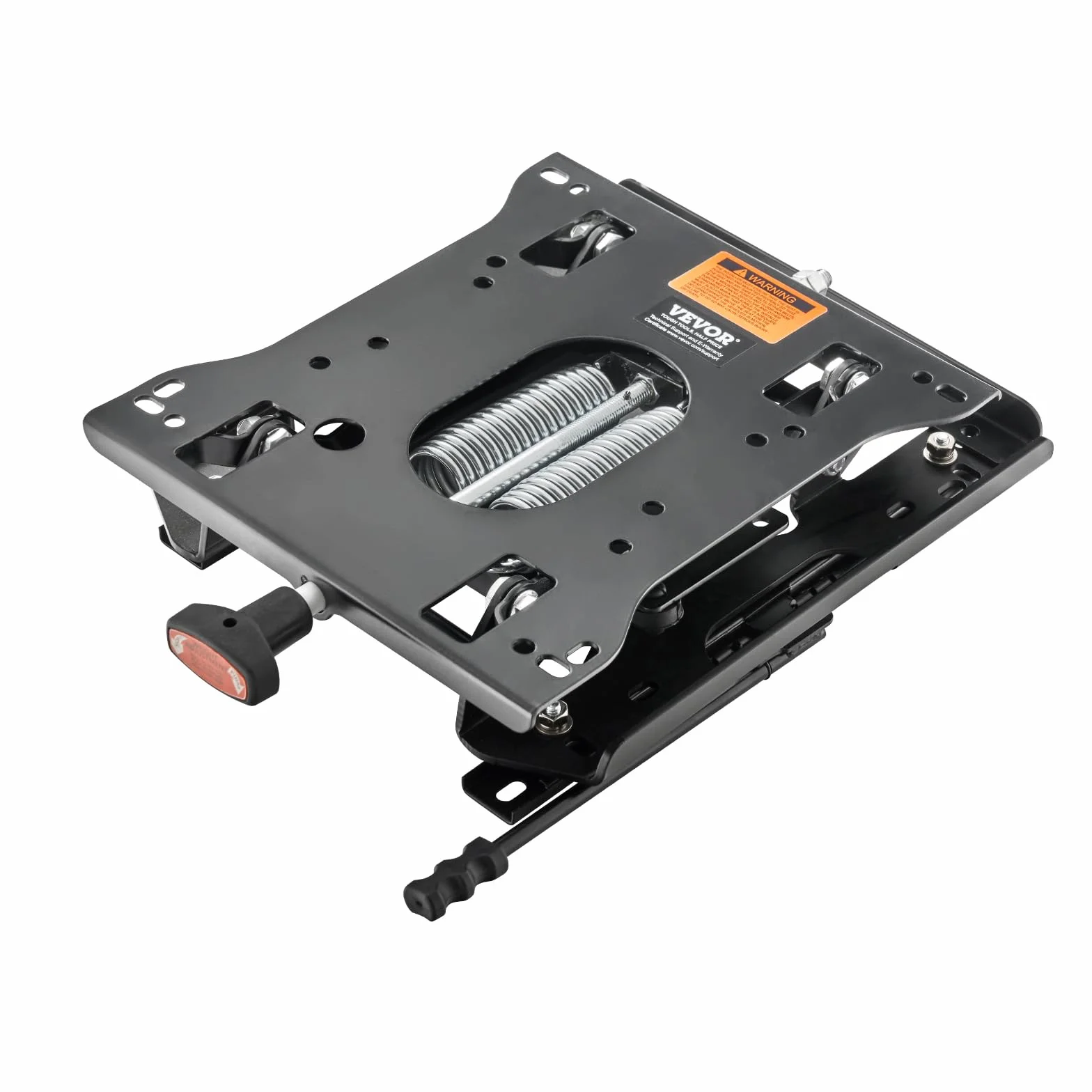 VEVOR Kit di Sospensione del Sedile con Binario Scorrevole, Sospensione Universale del Sedile ad Aria per Tosaerba a Raggio di Sterzata Zero, Regolabile 150 mm Avanti a Indietro, per Bulldozer, Nero