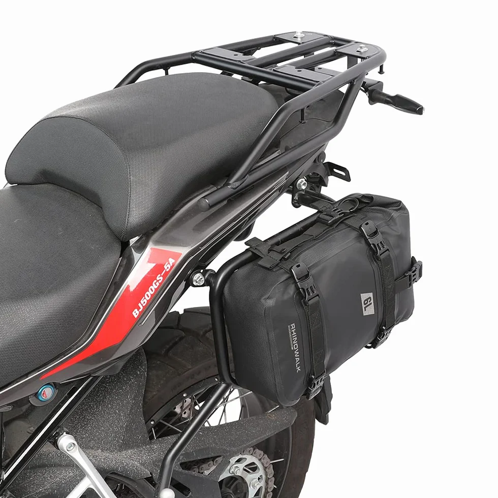 Rhinowalk Borsa multifunzione per moto 6L nero