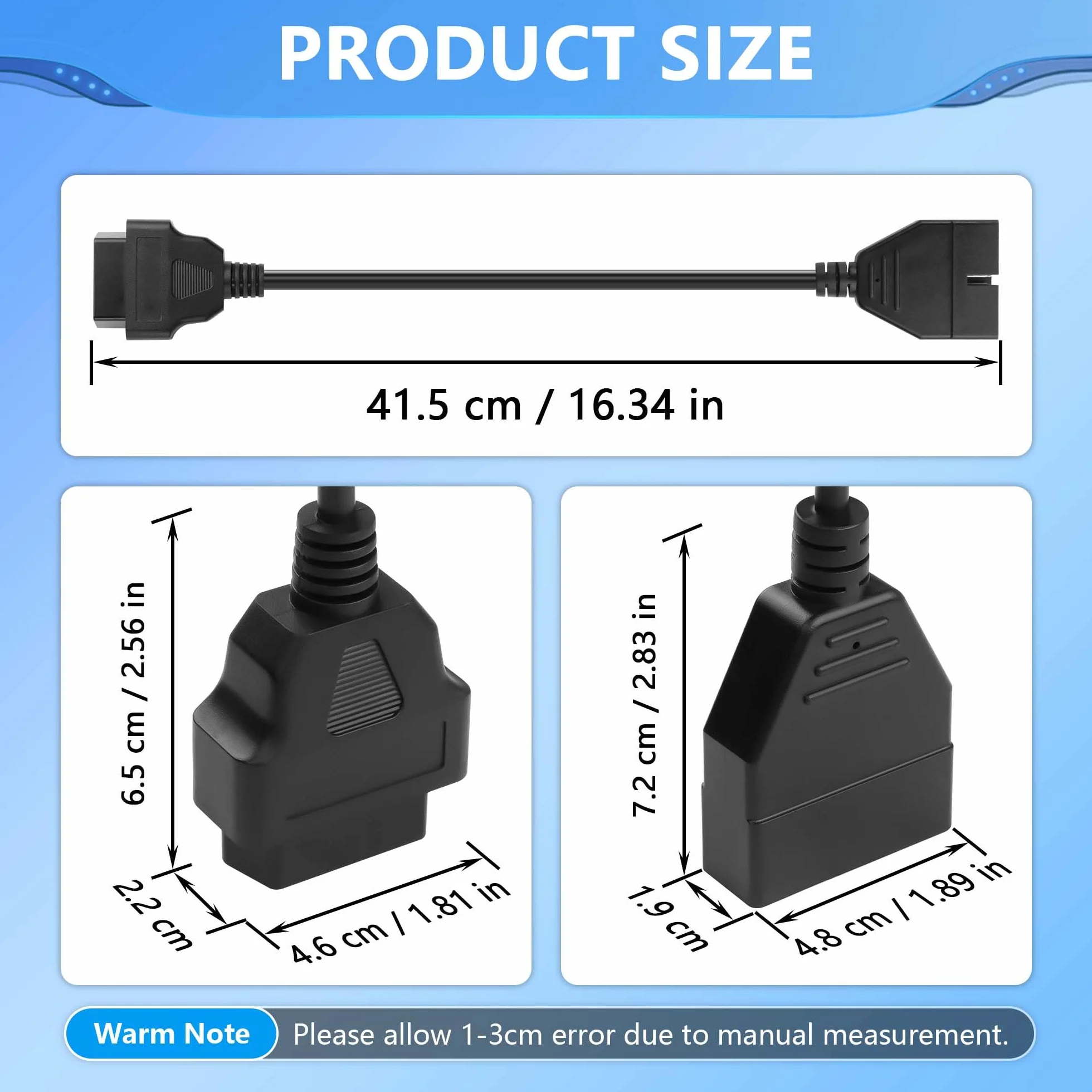 CERRXIAN Cavo Adattatore OBD1 12 Pin a OBD2 16 Pin per Diagnostica GM