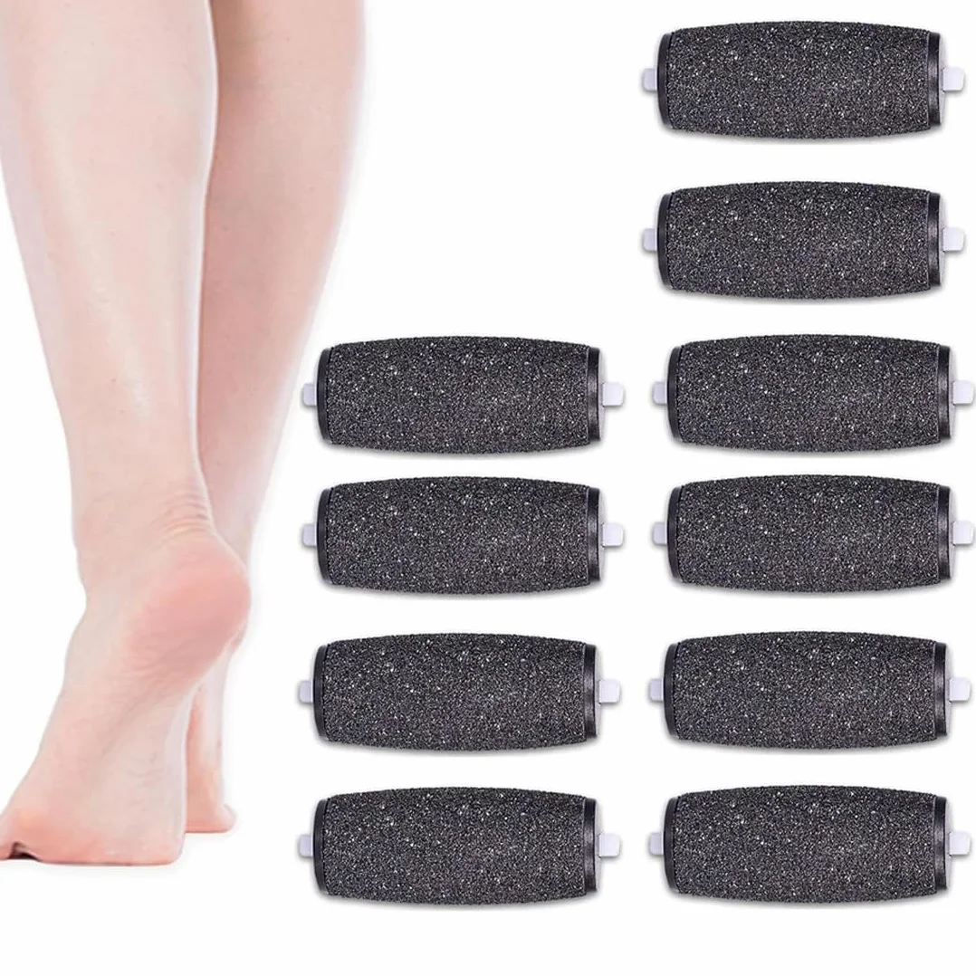 Pietra Pomice per Piedi, 10 Rullo Ricambio, Rulli Extra Grossi