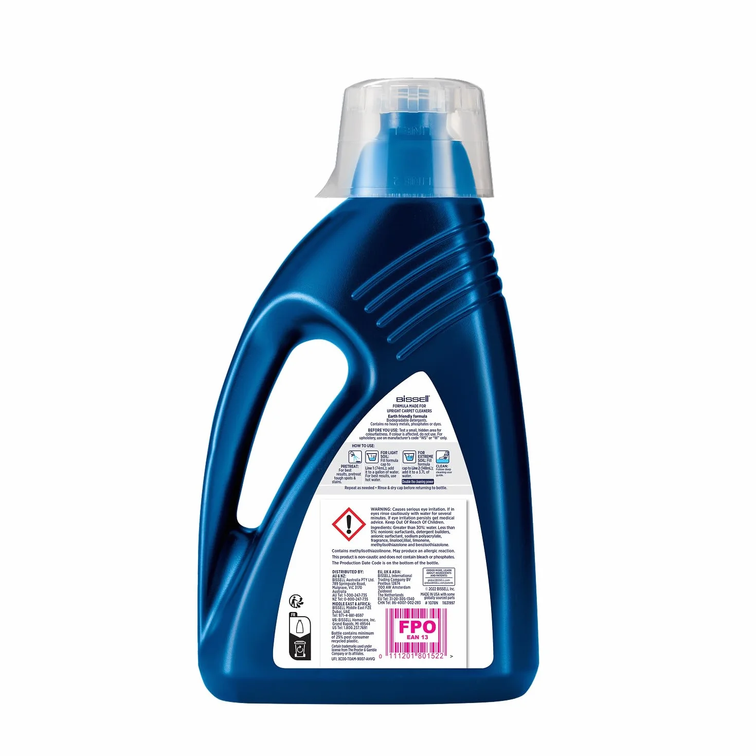 BISSELL Wash & Refresh con Febreze Blossom & Breeze 1,5 L soluzione detergente per tappeti 1078N