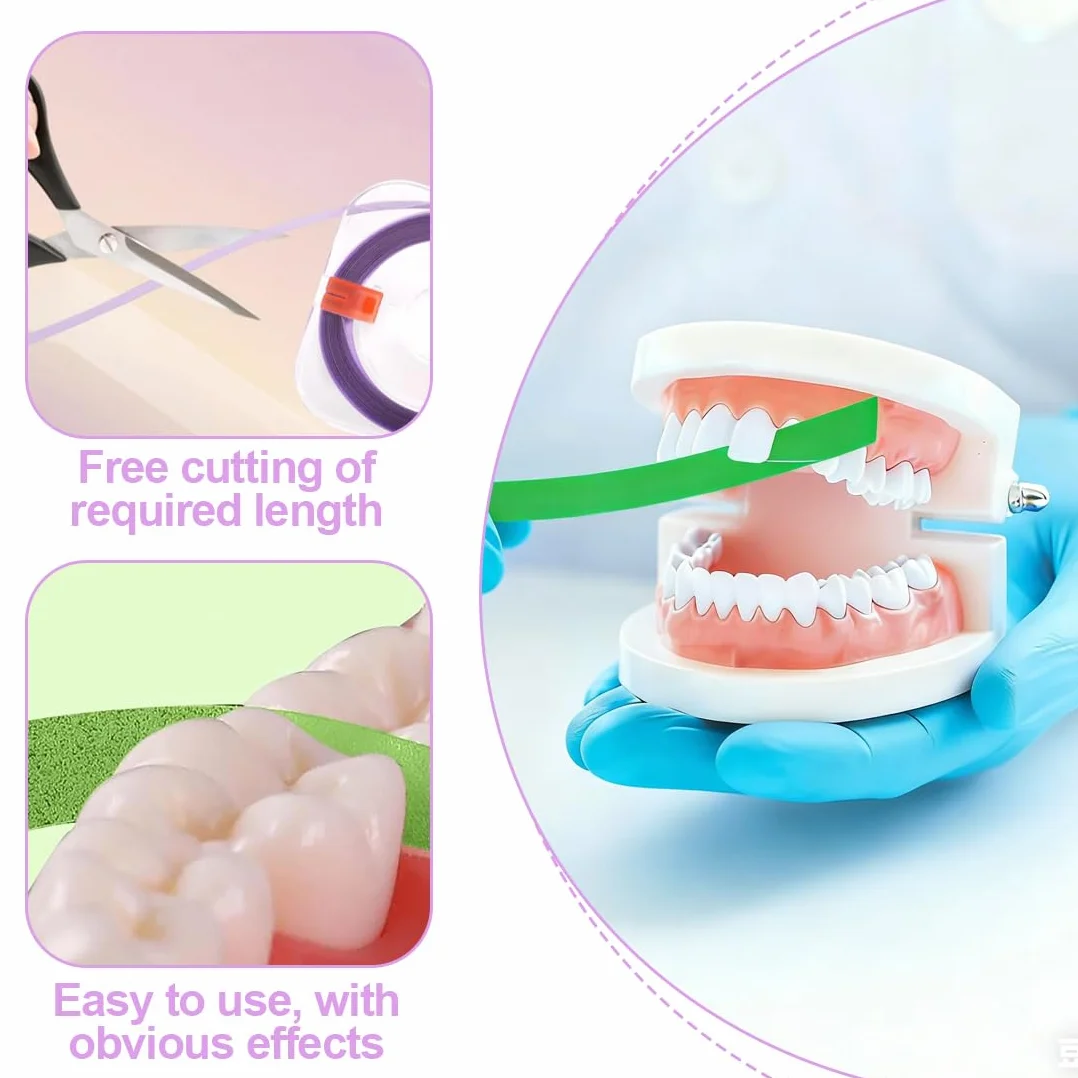 Strisce Abrasive Interdentali 20μm 30μm 50μm Carta Vetrata per Dentisti