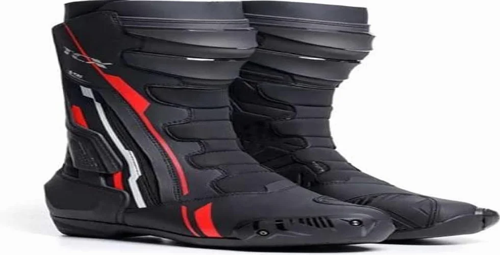TCX S-tr1 Stivale da Moto Uomo, Sportivo, Certificato, Tomaia in Microfibra, Chiusura con Zip Elastica Laterale e VelcroUomo