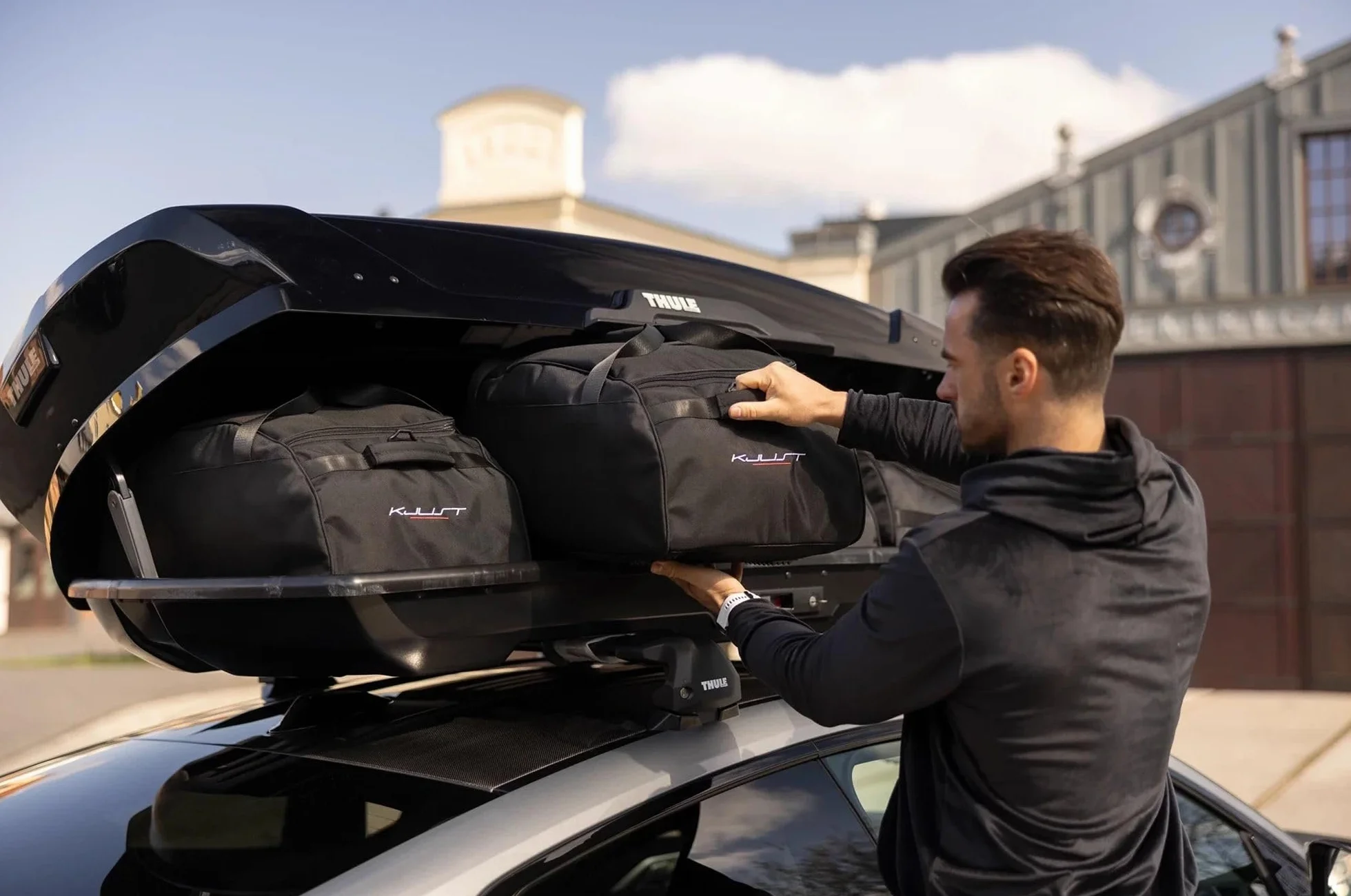 KJUST Box da tetto Borse Set 4pz Compatibili Con THULE PACIFIC 780