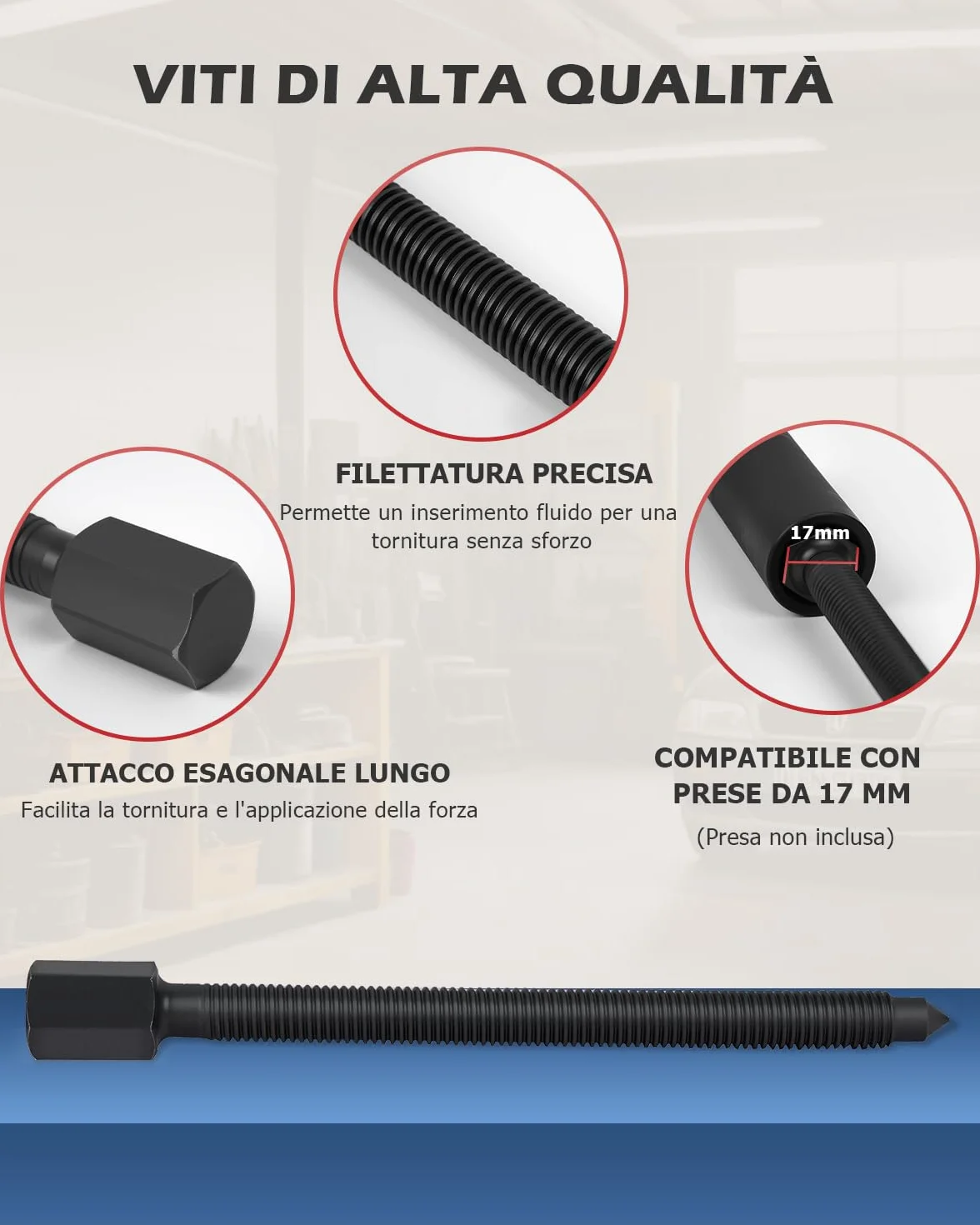 DAYUAN Set estrattori separatori cuscinetti 12 pezzi 5 tonnellate 5 cm 7,6 cm