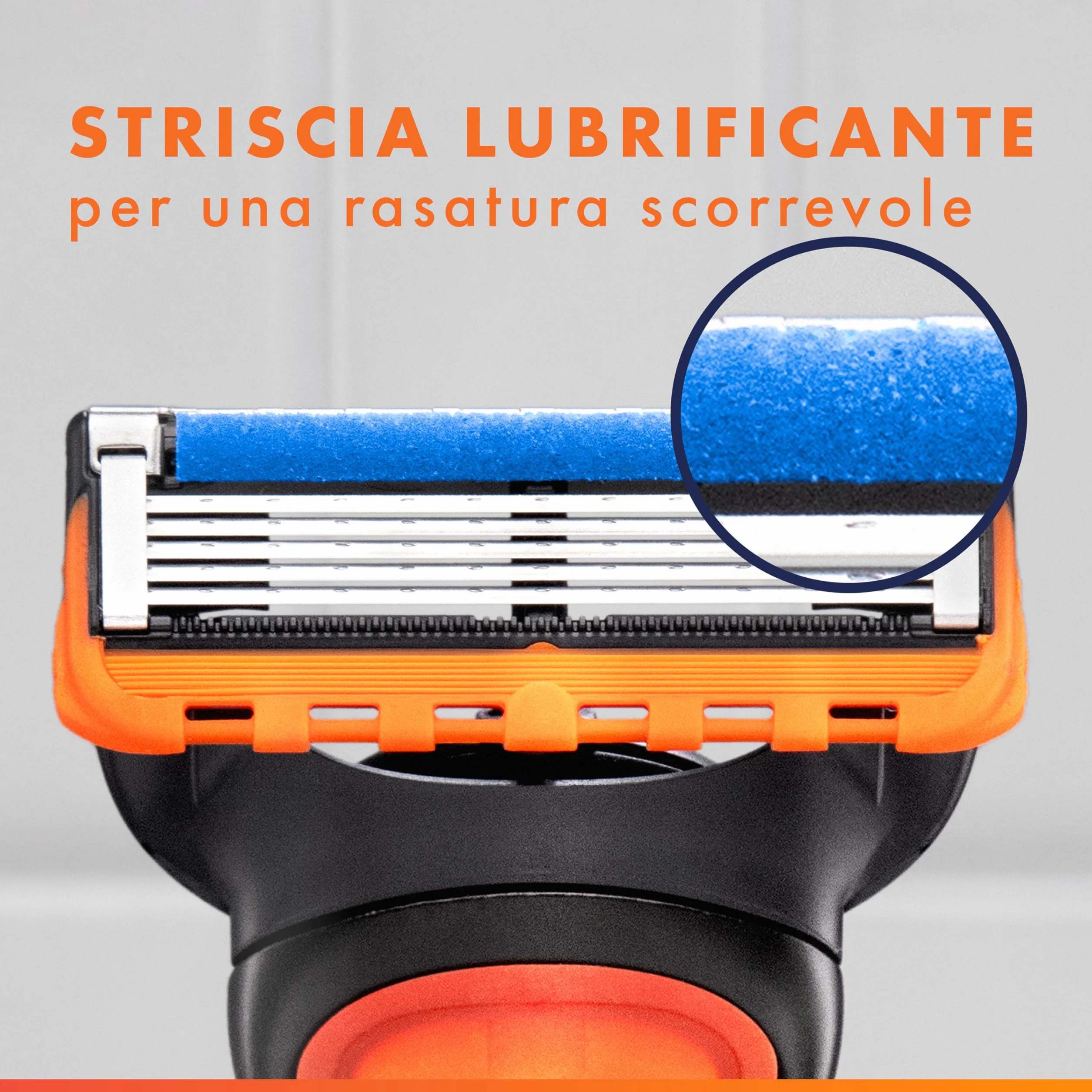 Gillette Fusion 5 Lamette di Ricambio 12 Pezzi con Striscia Lubrificante 6 Lame Rasatura Profonda
