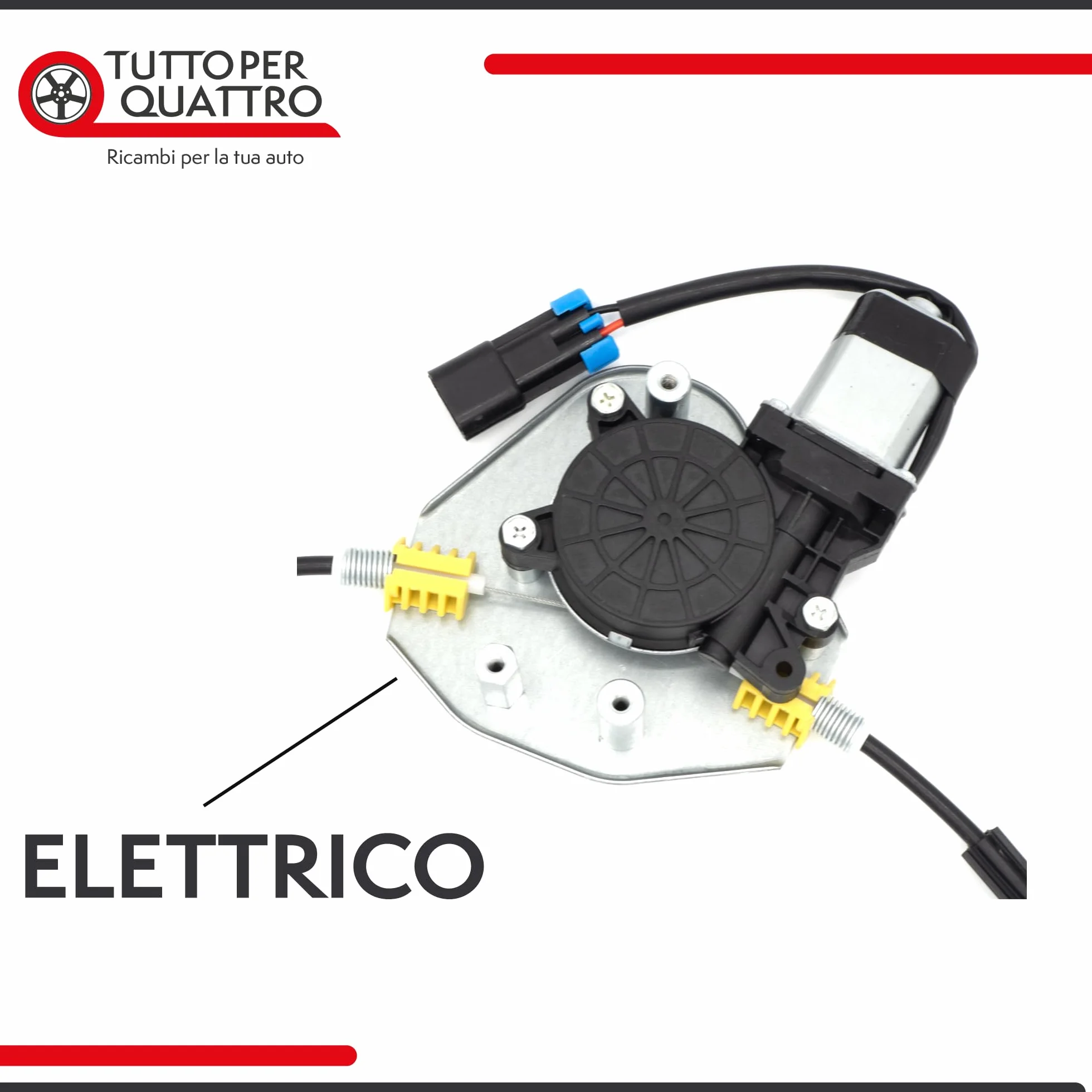 TUTTO PR, Alzacristallo Anteriore Per Fiat Panda (169) 2003-2012 (DESTRO)