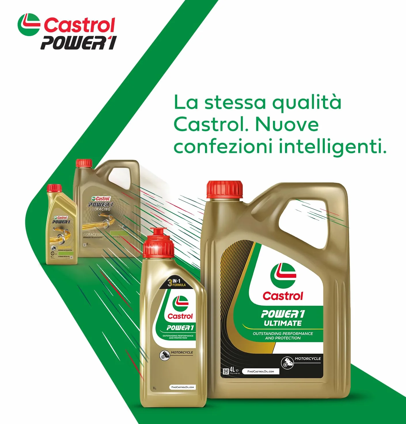 Castrol POWER1 4T 10W-40 Olio Motore, 4L