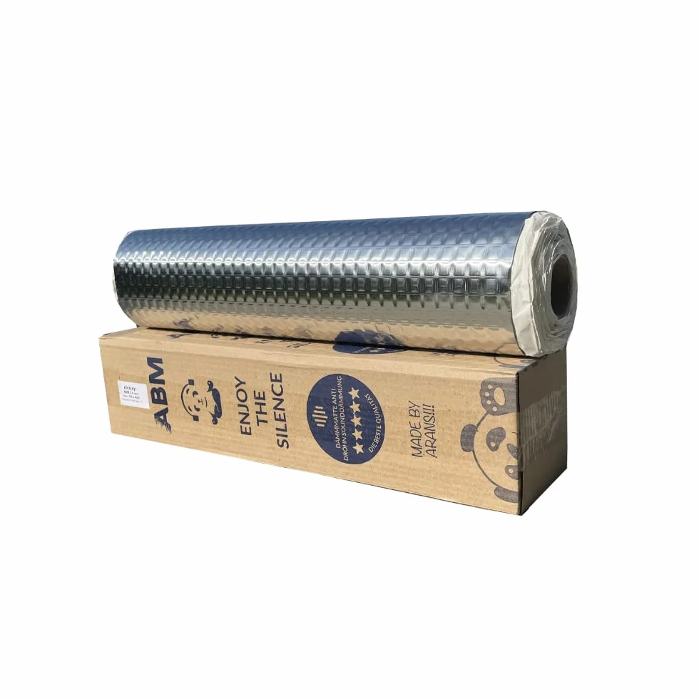 ABM Alubutyl 2 mm 50 cm x 400 cm 2 m² Tappetino Isolante Autoadesivo Anti-Drum per Auto