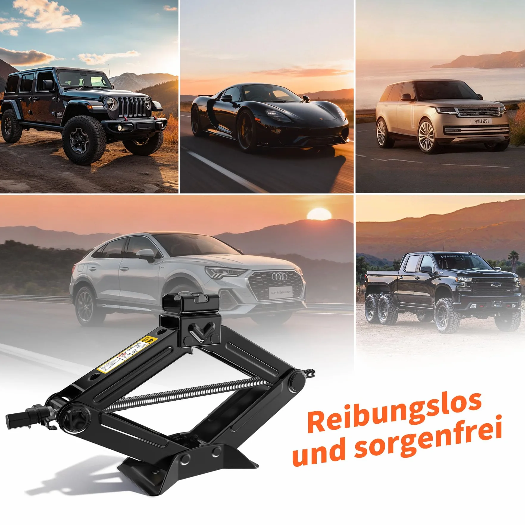 Forever Speed Scissor Jack per auto SUV MPV Max 1.5T con manovella a cricchetto