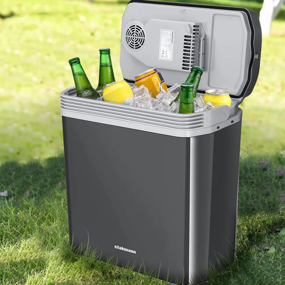 Frigorifero Elettrico Portatile 24L Mini Frigo 230V 12V Freddo Caldo per Auto Camper