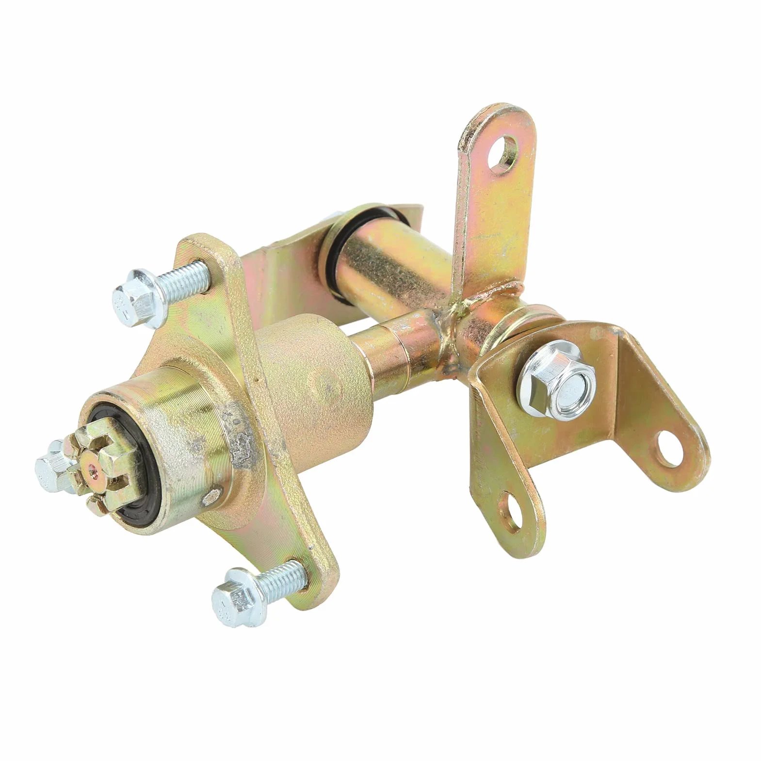Anteriore Sterzo Strut Knuckle Mandrino Sinistro Destro Disco Freno Asse Ruota Lega di Alluminio Set per ATV Quad