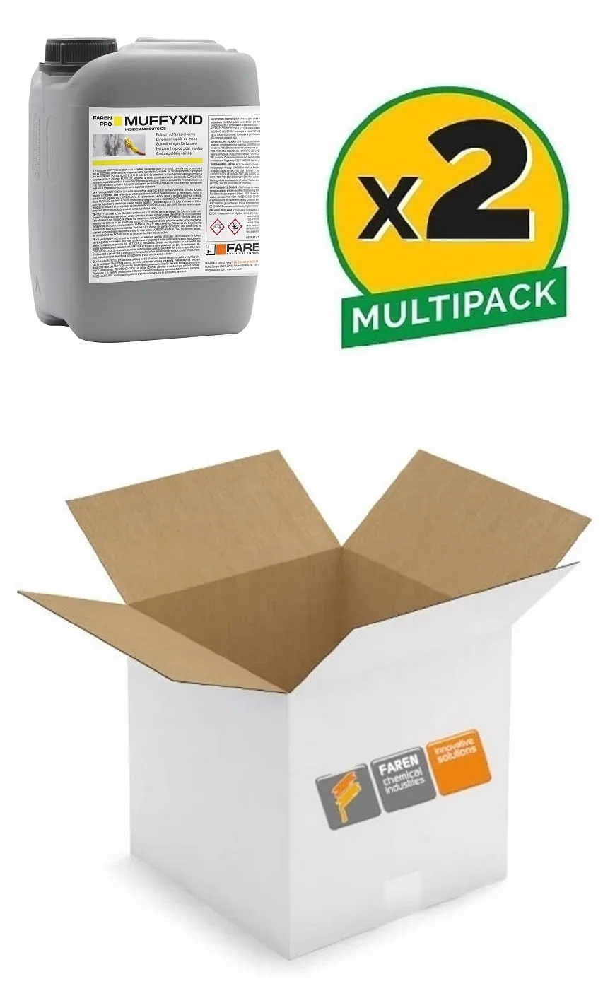 Faren Rimuovi Muffa Antimuffa Pulitore Muffa 5 Lt (2 PZ)