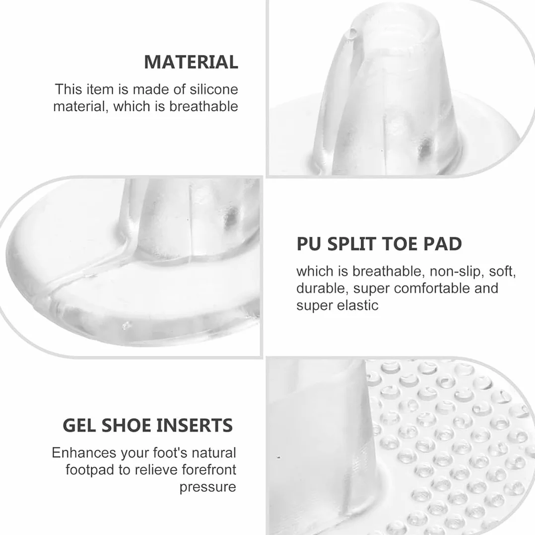 JEYORZY 5 Paia Separatori per Le Dita Dei Piedi, Antiscivolo Infradito Pad, Cuscino Protezioni per Donne e Uomini