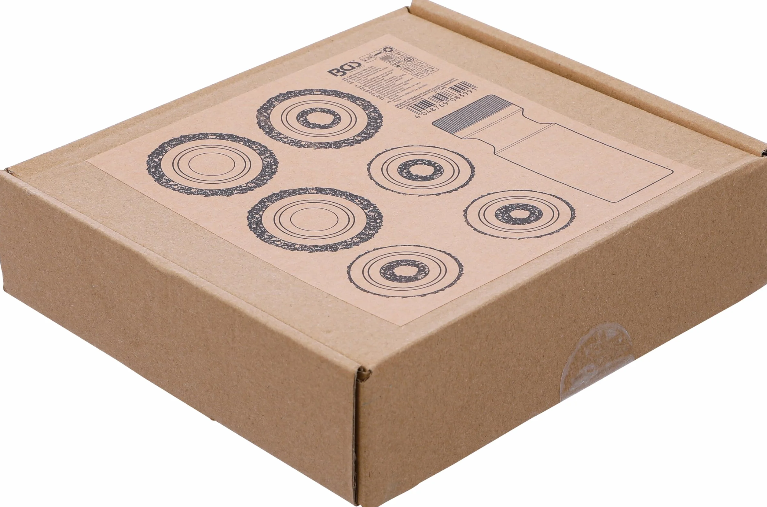 BGS Modulo per carrelli portautensili 1/6 kit smerigliatrice mozzo ruota 7 pz