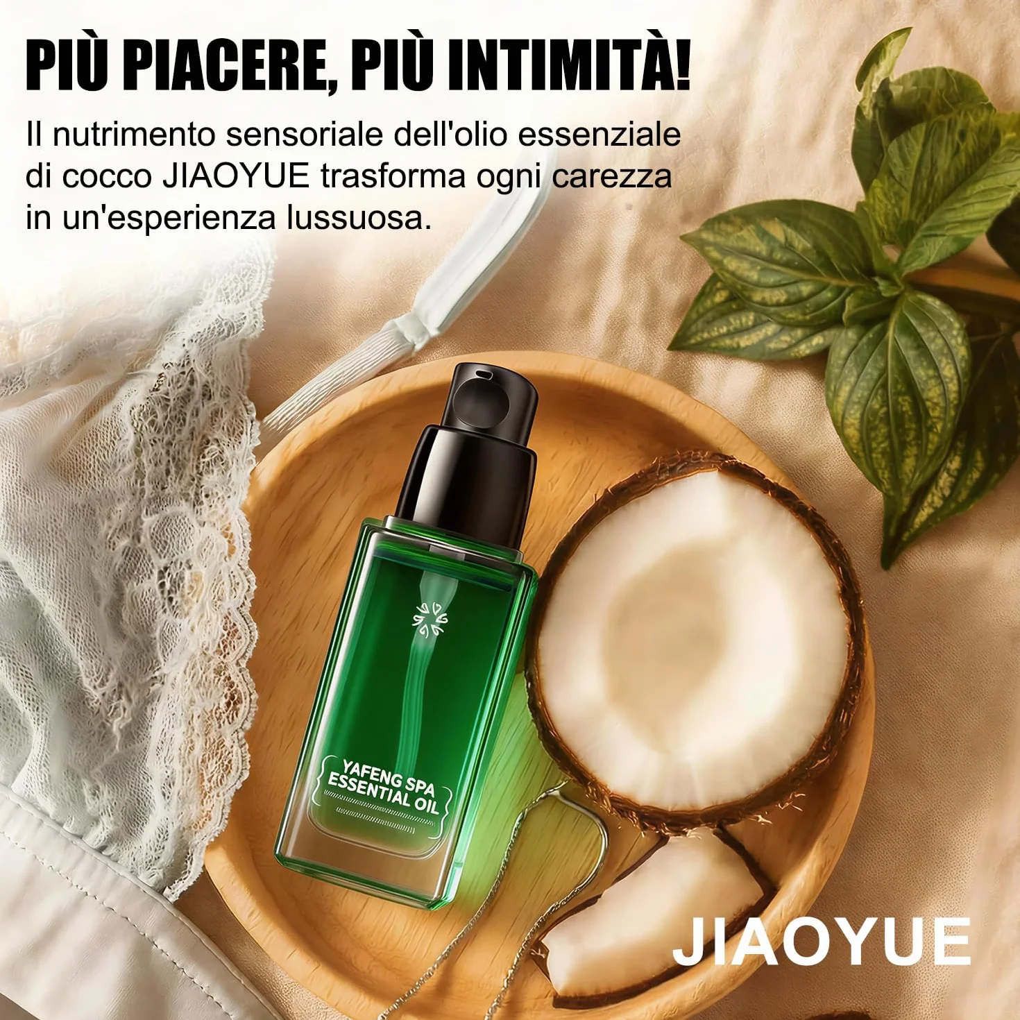 Olio da massaggio erotico al cocco 30 ml