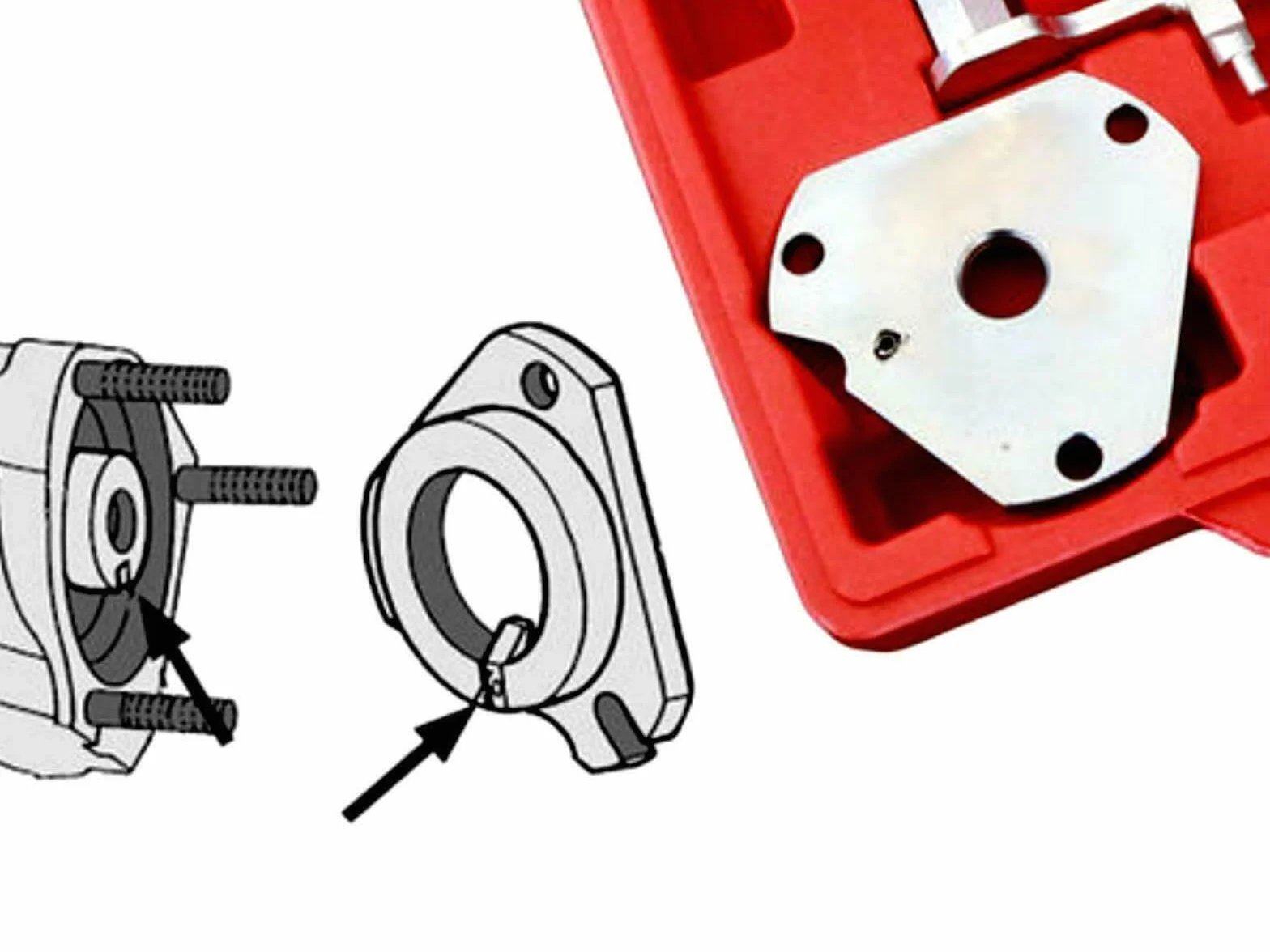TANIASHOP Kit Attrezzo Messa in Fase per Fiat Lancia Alfa Motori 1.2 1.4 1.6 1.8 16V Benzina Kit di Strumenti di Bloccaggio della Messa in Fase dell'albero Motore