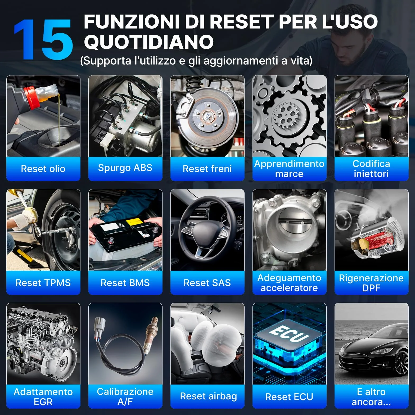 KINGBOLEN S6 Elite Diagnosi Auto Bidirezionale OBD2, Diagnostica Avanzata, 15+ Reset, FCA SGW, CANFD