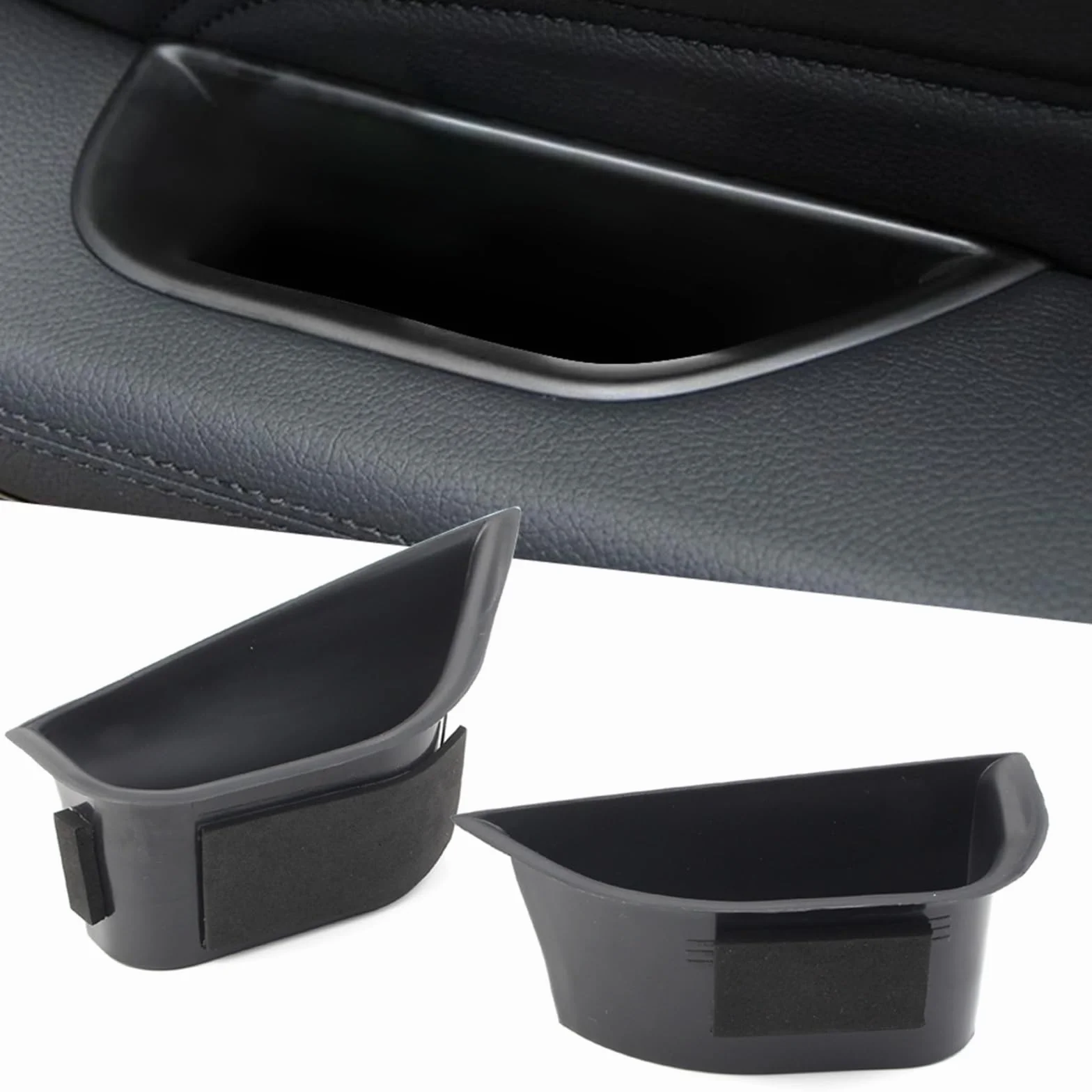 Contenitore portaoggetti for portiera compatibile con Mercedes Benz Classe A GLA CLA W176 X156 C117 2013-2019. Accessorio portaoggetti for portiera.(Rear door)