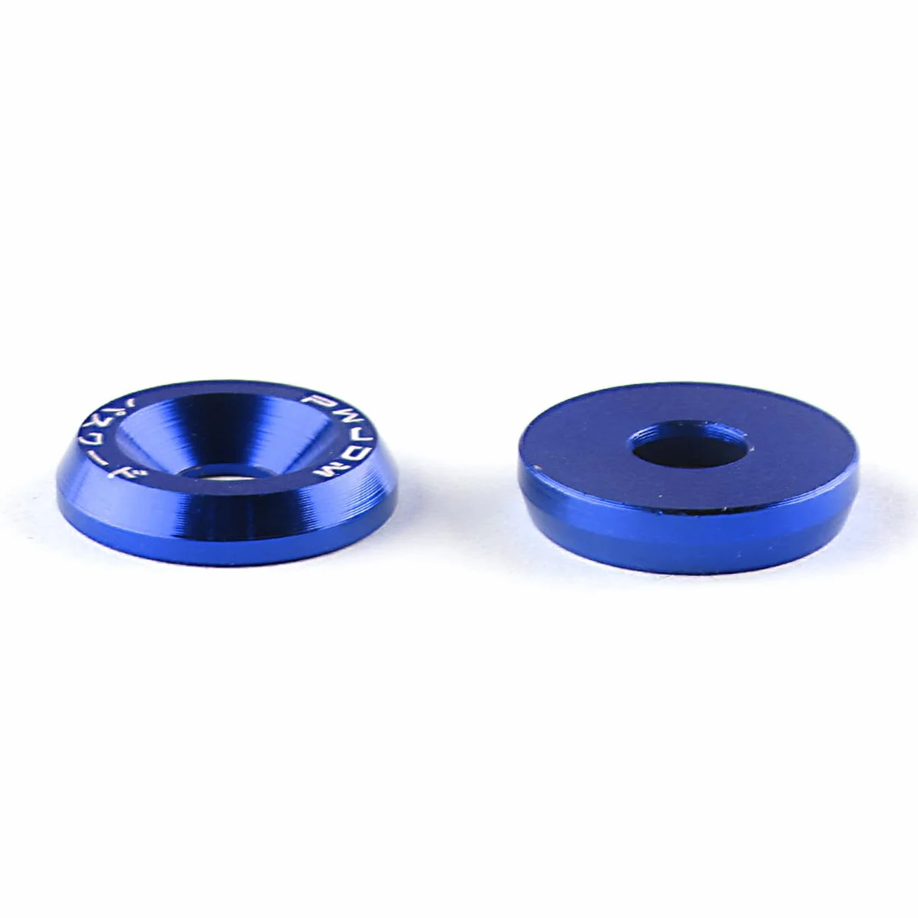 Wambere 10 dischi universali M6 x 20 mm, per auto, in alluminio, per paraurti, rondella per parafango, per auto, colore blu