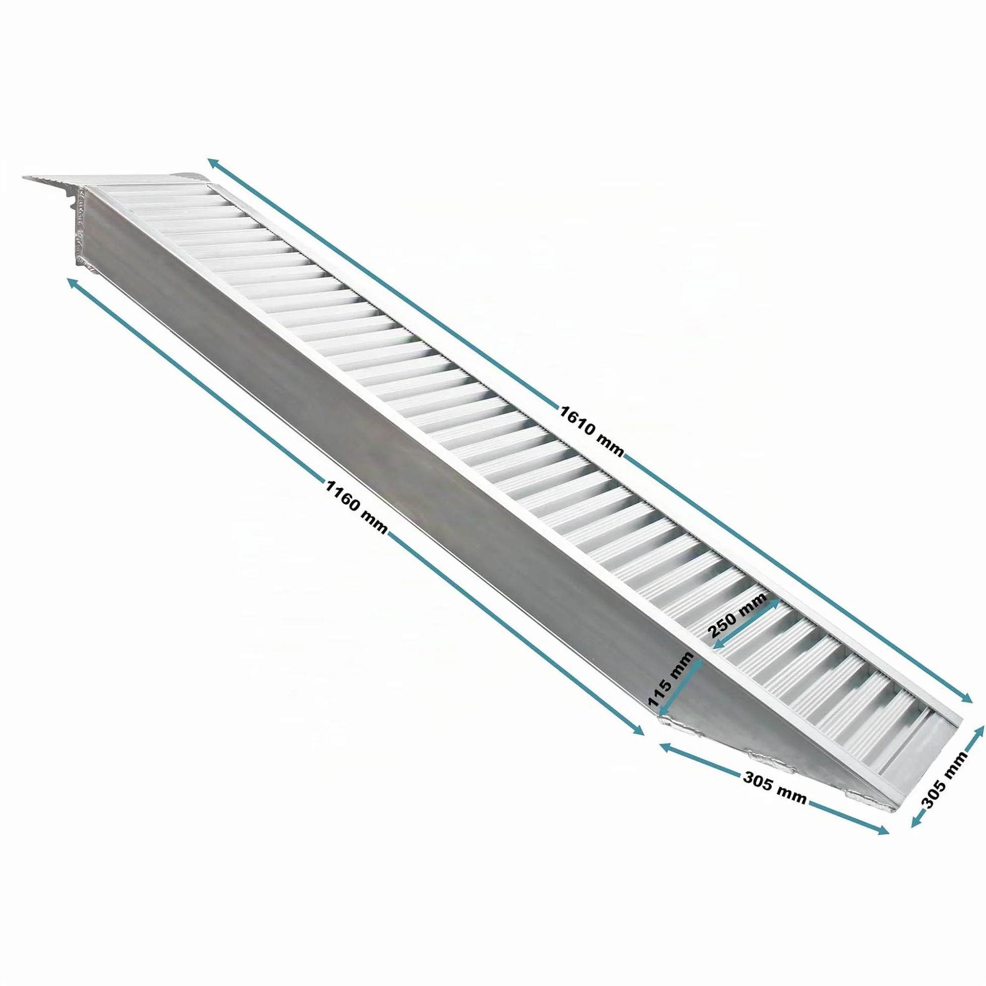 2x rampe di carico per moto e ATV lunghe 161 cm In alluminio Portata max 4050 kg