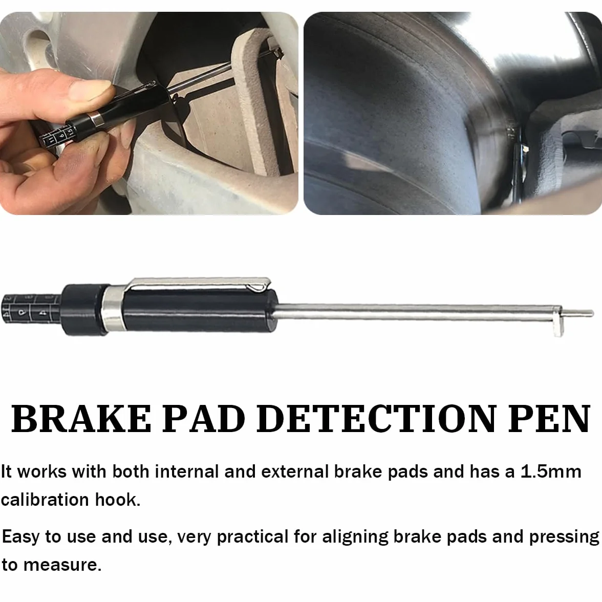 JNNJ Tester Pastiglie Freni Auto, Calibro Spessore Portatile