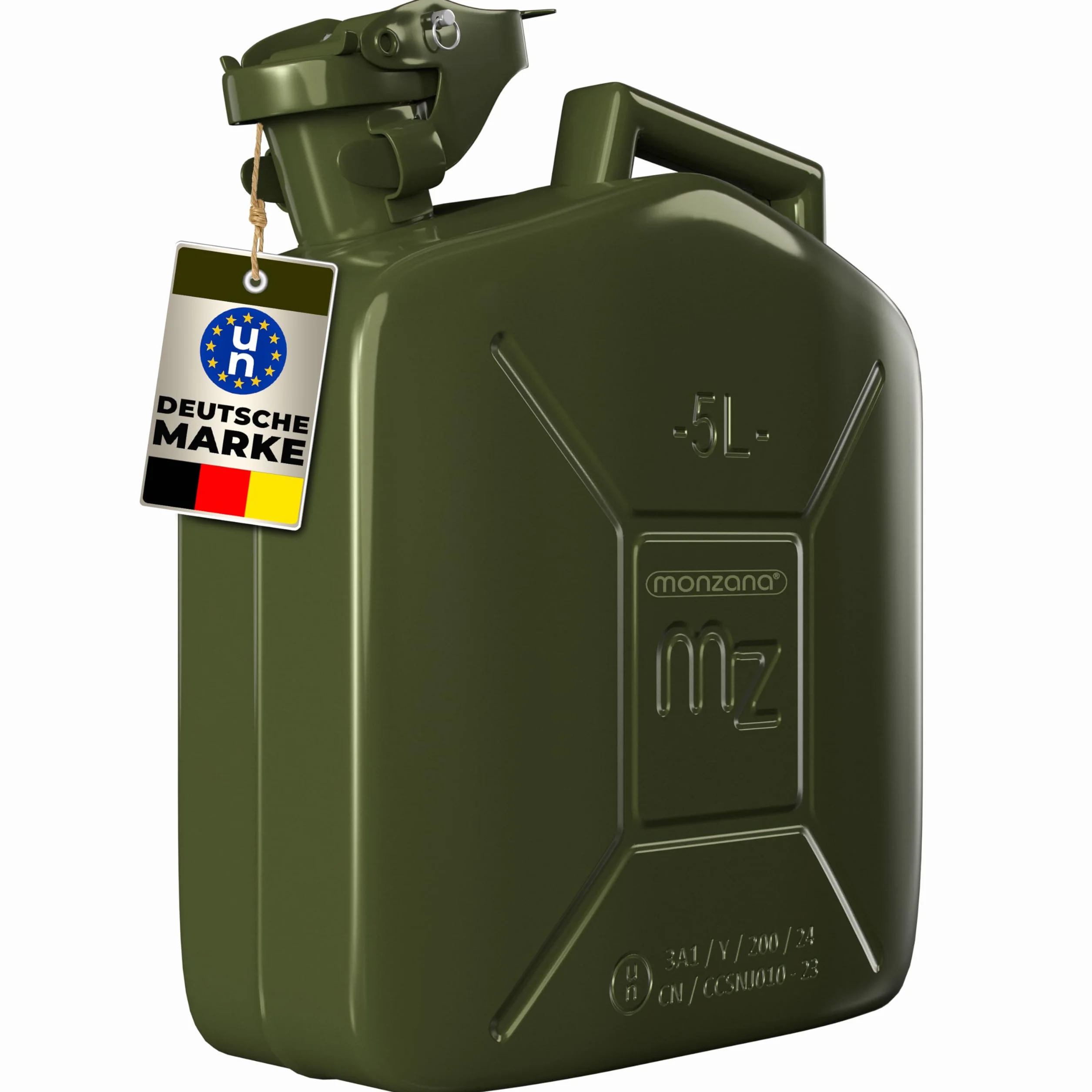 Monzana Tanica Benzina 5L Metallo Diesel Contenitore Carburante Omologato