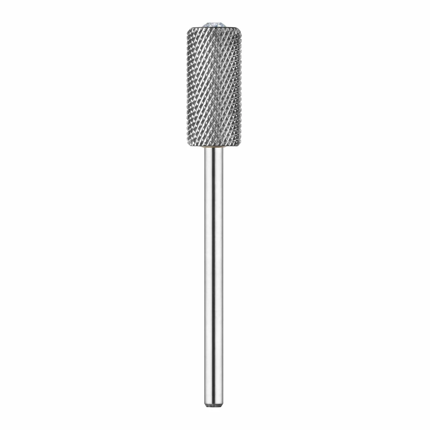 JCMaster Punta per Fresa Unghie Cristallo Carbide Forma Cilindrica Grana Media Manicure Pedicure Rimozione Gel Acrilico