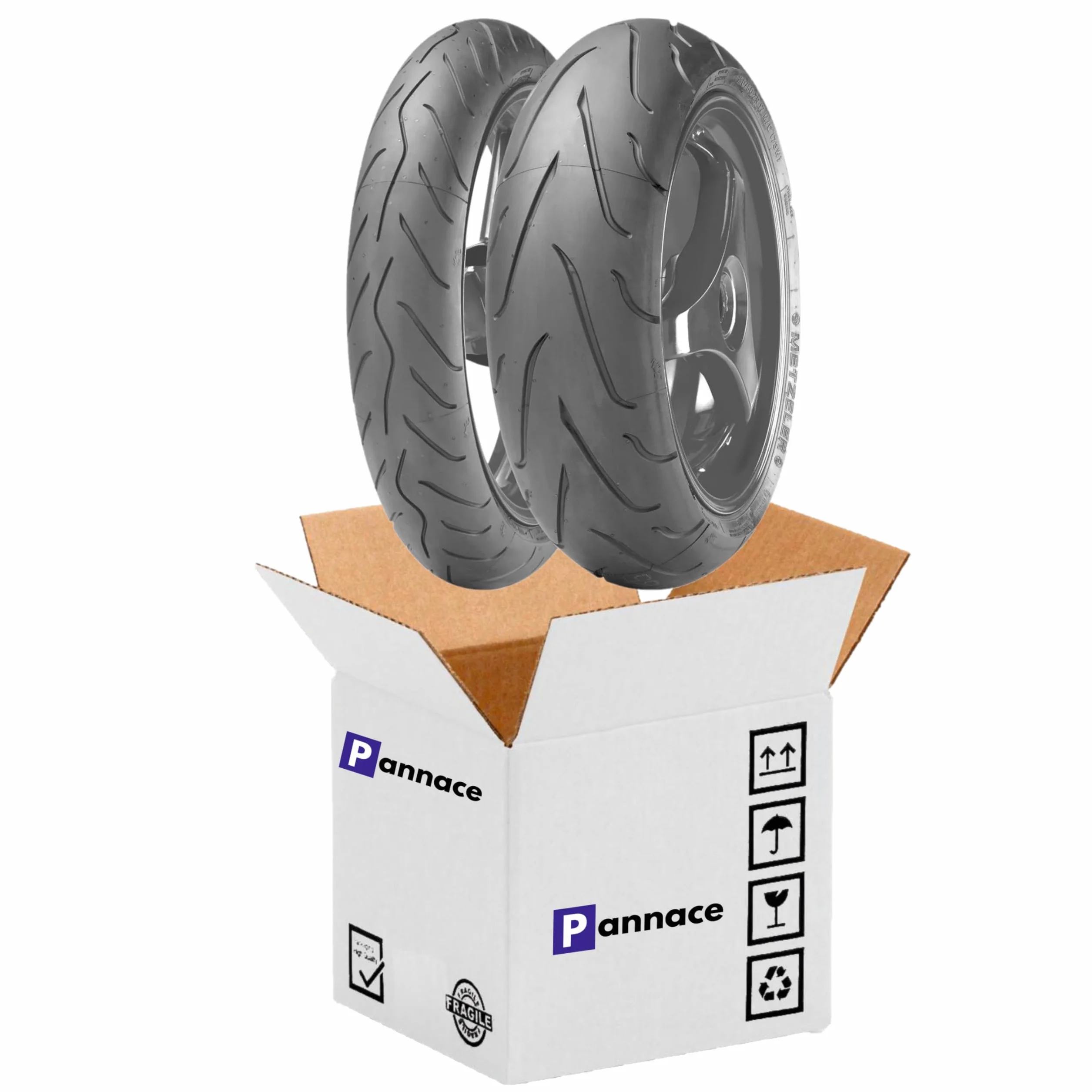 Pneumatici in coppia 180/55 17 73W con 120/70 17 58W - Sportec M3 - Pannace