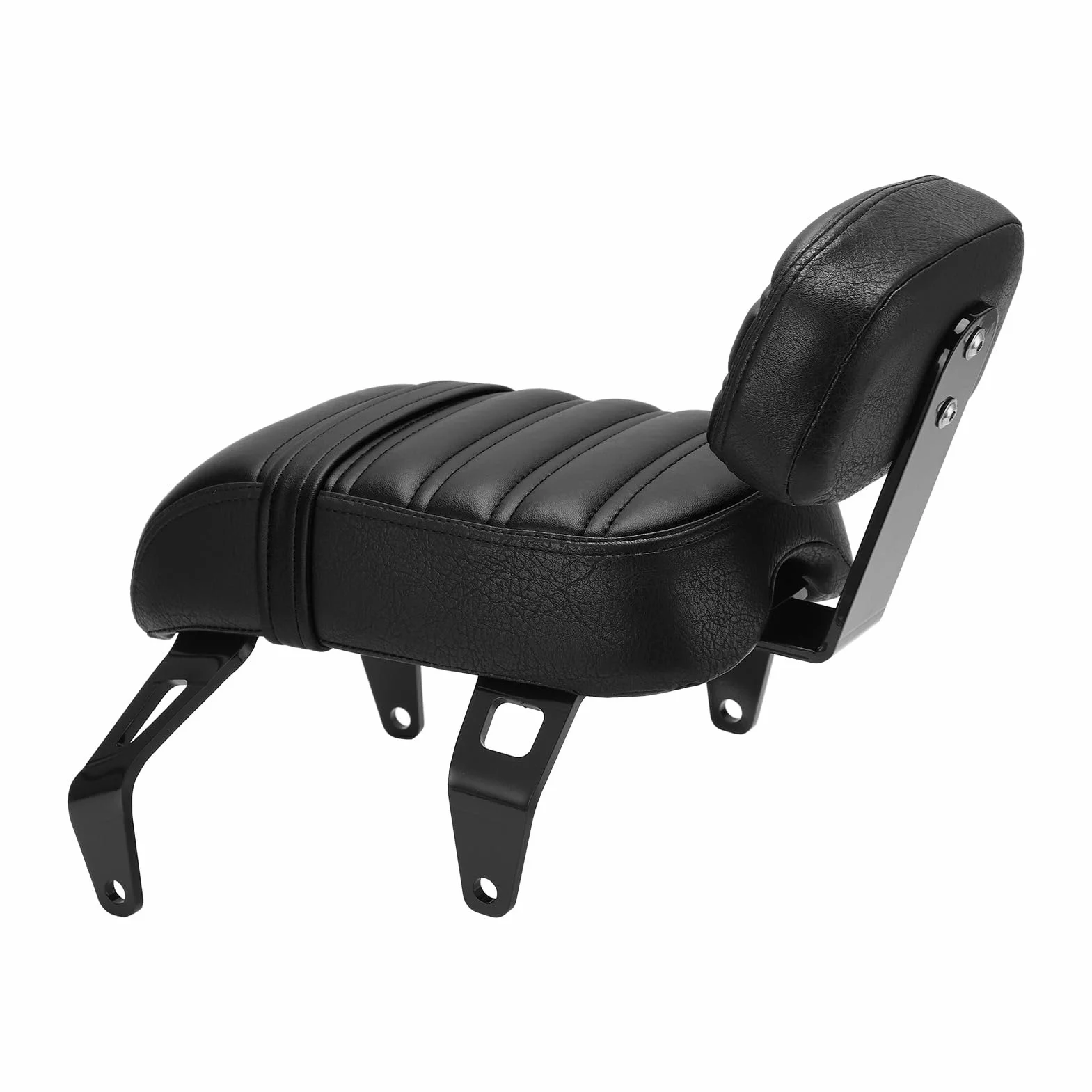 Sedile per passeggero con schienale corto per Indian Bobber, guida comoda per piloti a lunga distanza (nero)