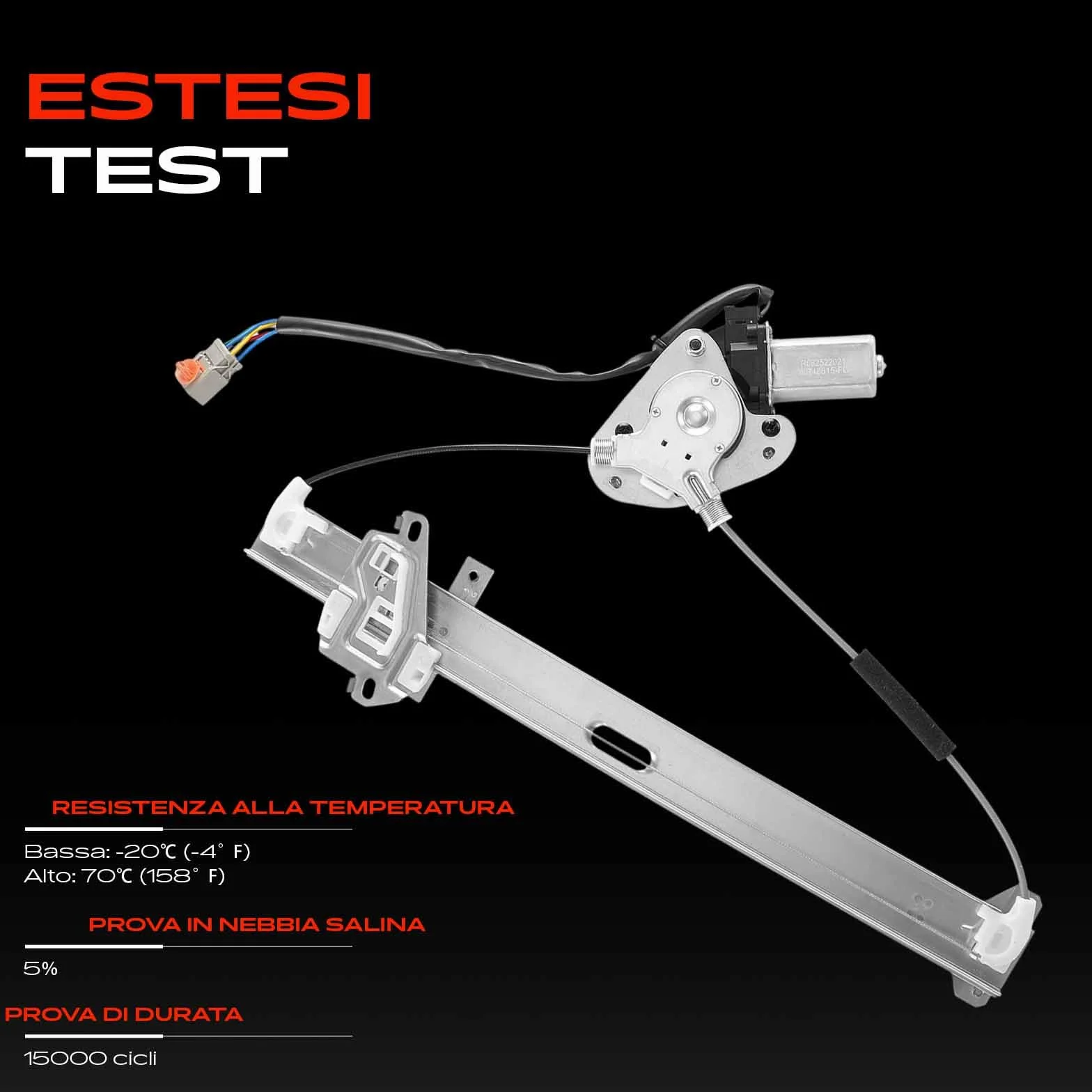 Frankberg Alzacristallo Meccanismo alzacristallo Elettrico con Motore 6 poli Anteriore sinistro senza piastra 4/5-Porte Compatibile con J.a.z.z II GD G.E2 G.E3 Replace# 72250SAAG03