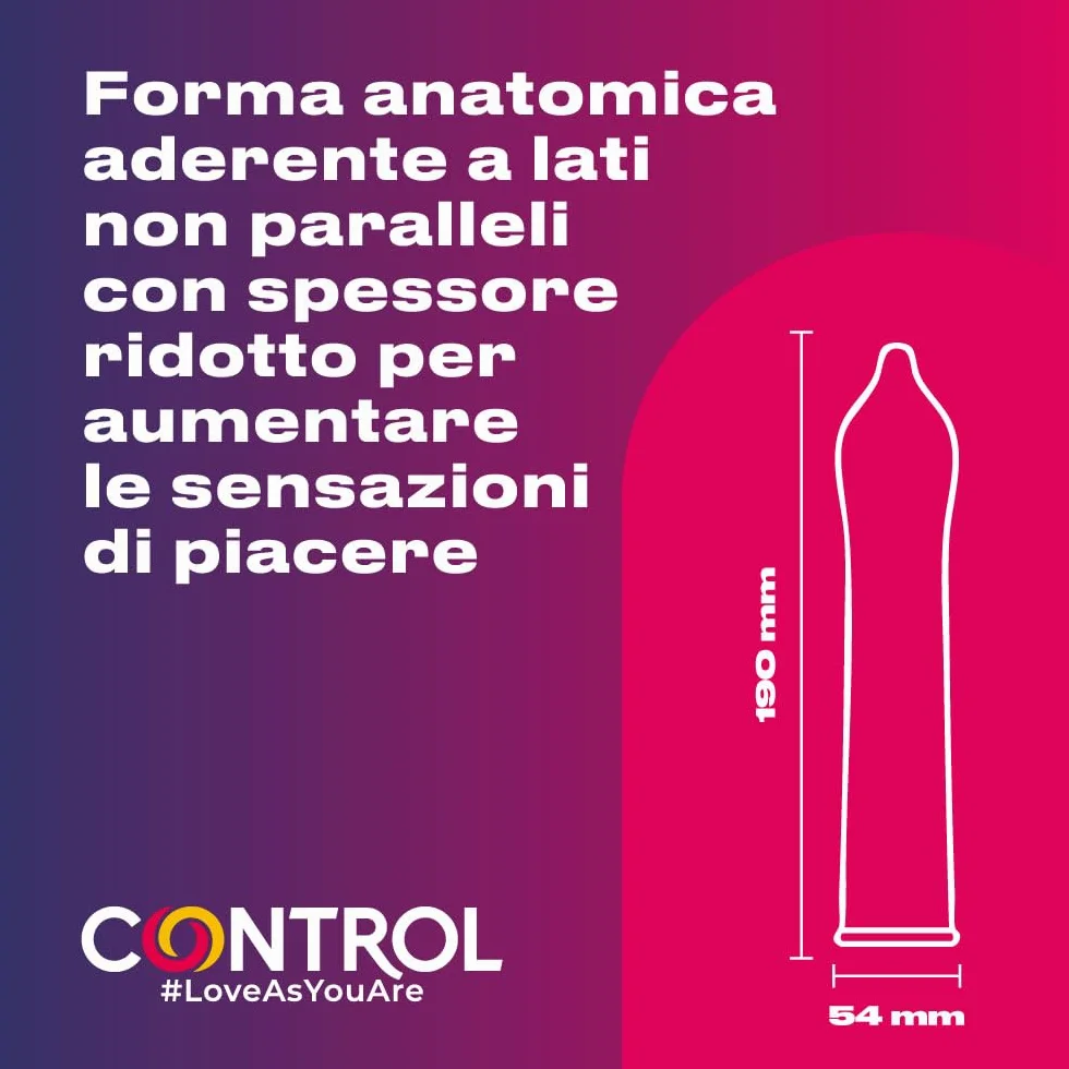 Control Finissimo Senso Preservativi Sottili 0.06 mm 144 Profilattici