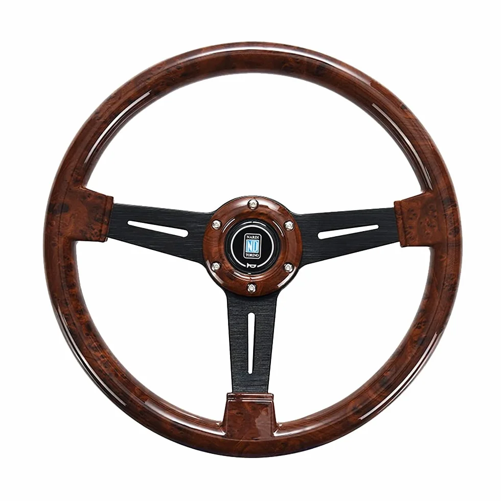 Volante Sportivo 14 Cali Legno Retro Universale per Deriva ADDOMINALI