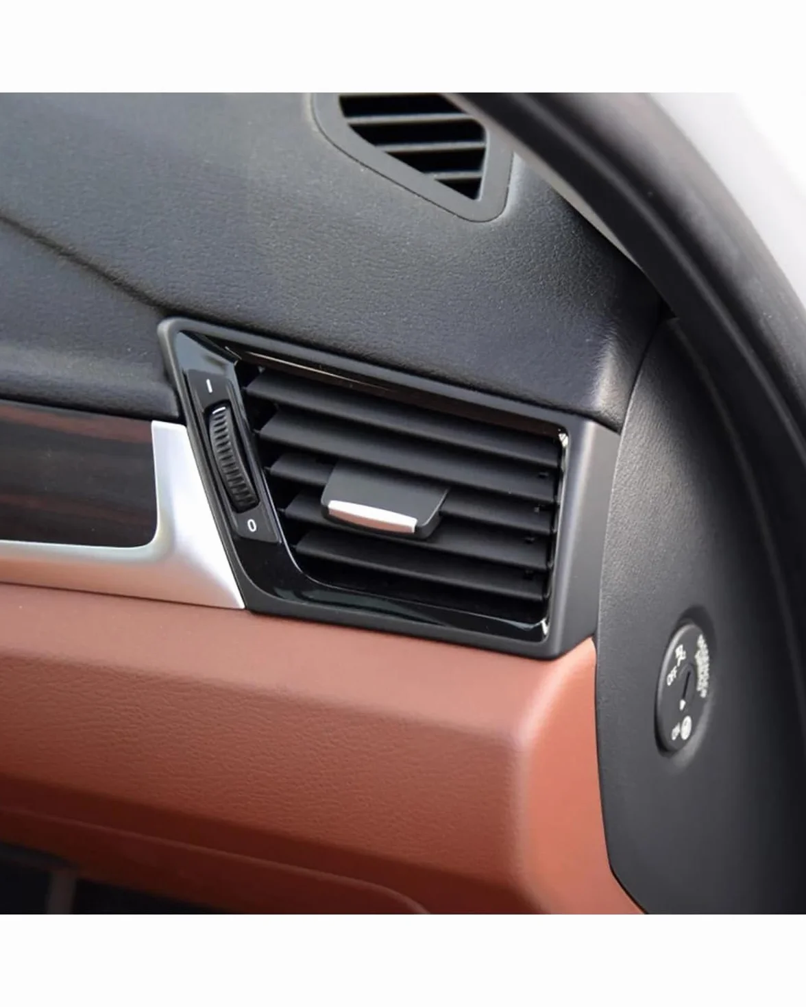 Auto Aria Condizionata Presa per X1 E84 2010 2011 2012 2013 2014 2015 LHD Driver della Mano Sinistra Auto Sinistra Destra Centro Aria Condizionata AC Griglia Sfiato(Matt Black Right)