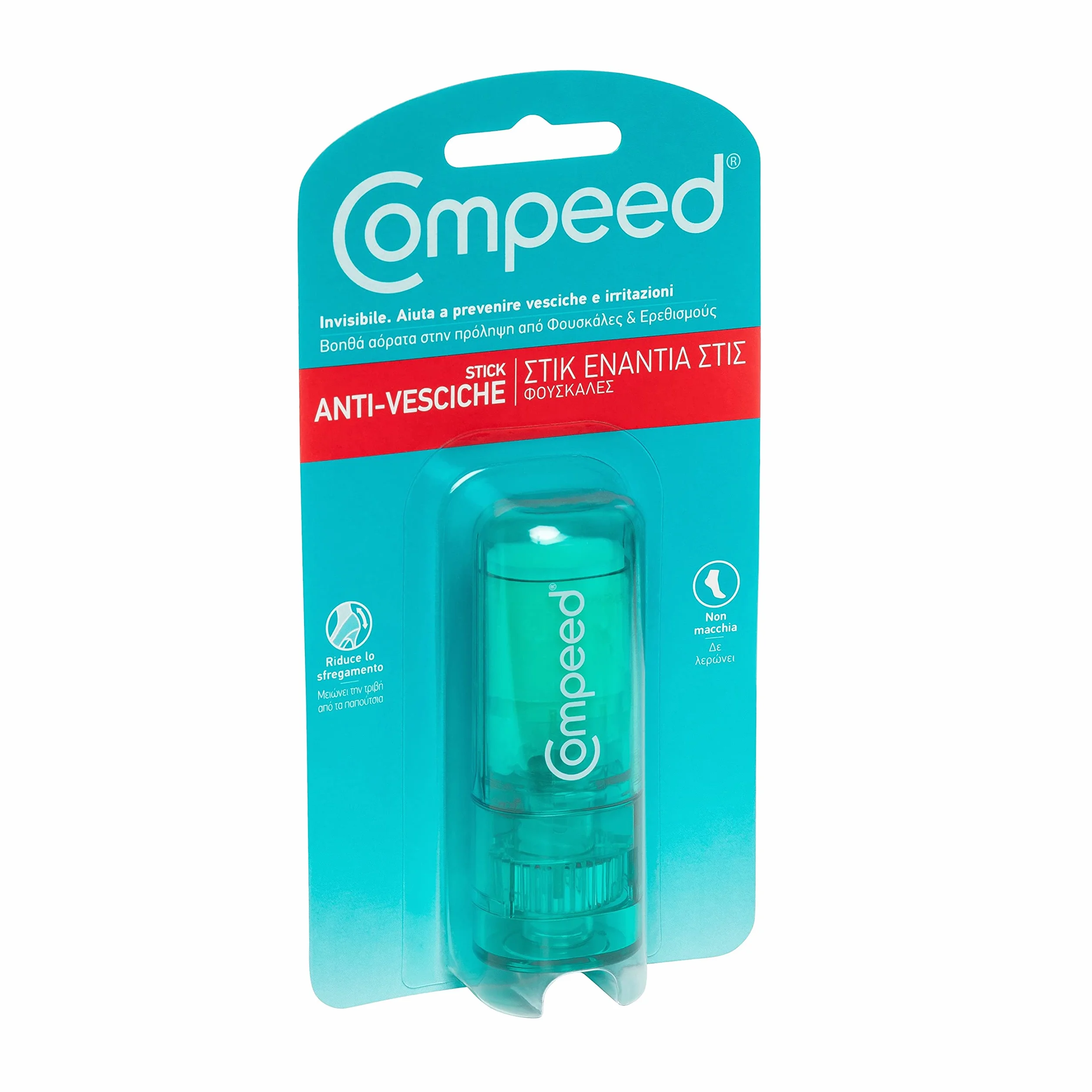 COMPEED Stick Anti Vesciche Invisibile Anti Macchia Protegge dallo sfregamento