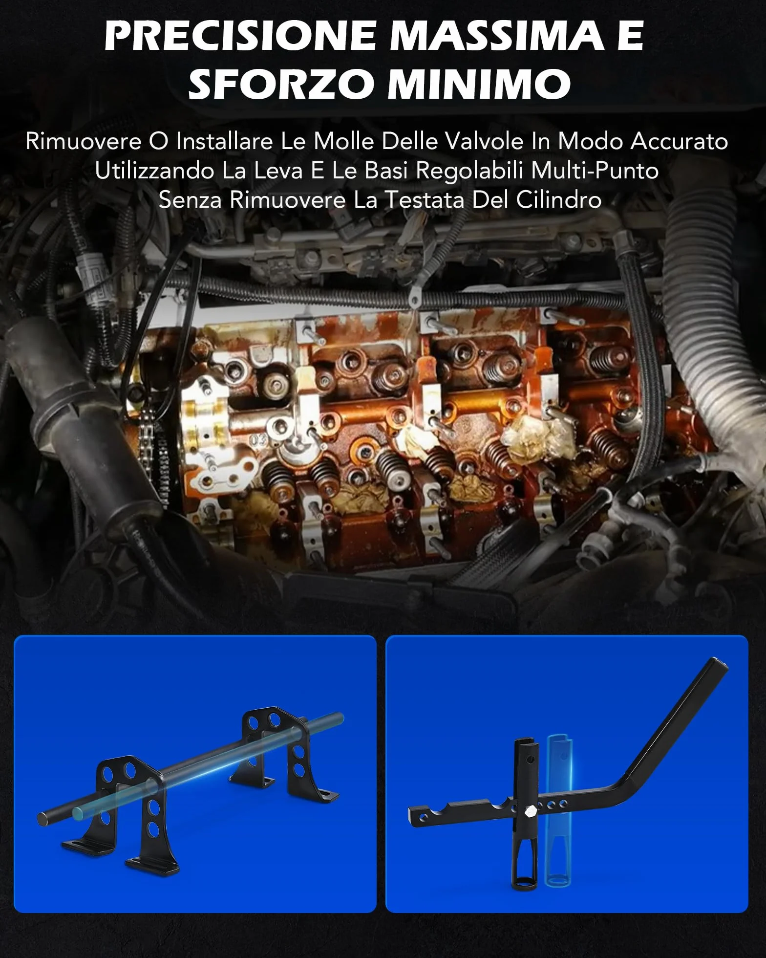 Orion Motor Tech Compressore per Molle Valvole Estrattore Installatore OHV OHC