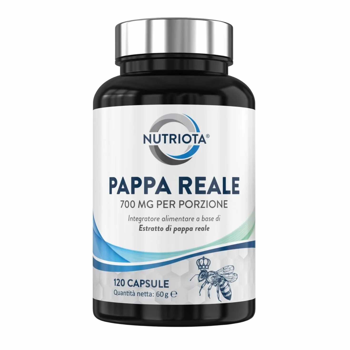 Pappa reale 350 mg 120 capsule per sistema immunitario e energia