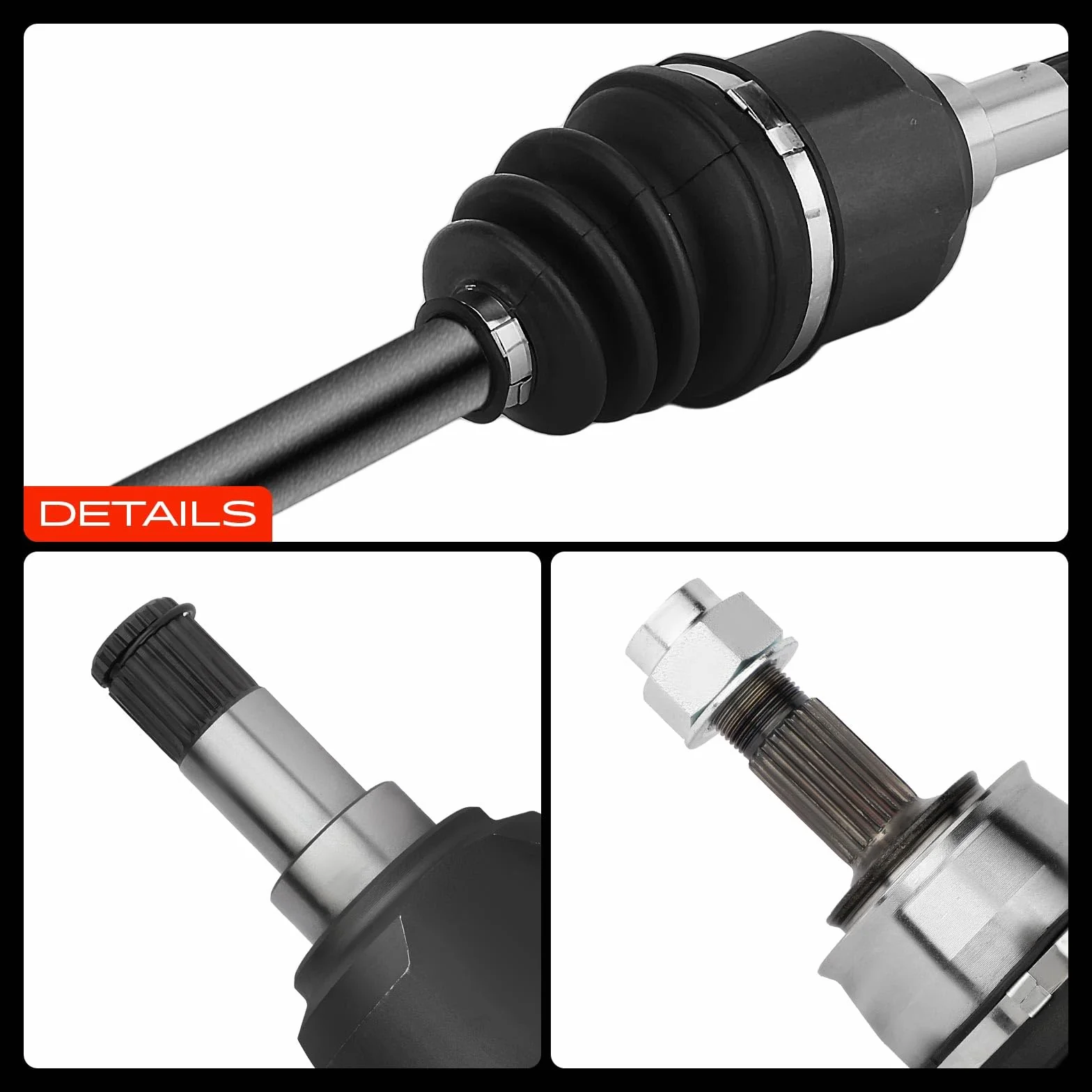 Frankberg Semiasse Albero di trasmissione Cambio manuale senza ABS Ring Asse Anteriore Sinistra Compatibile con Cono 955 Fiorino Combi/MPV 225 Grande Punto 199 Punto 199 Replace# 55700560